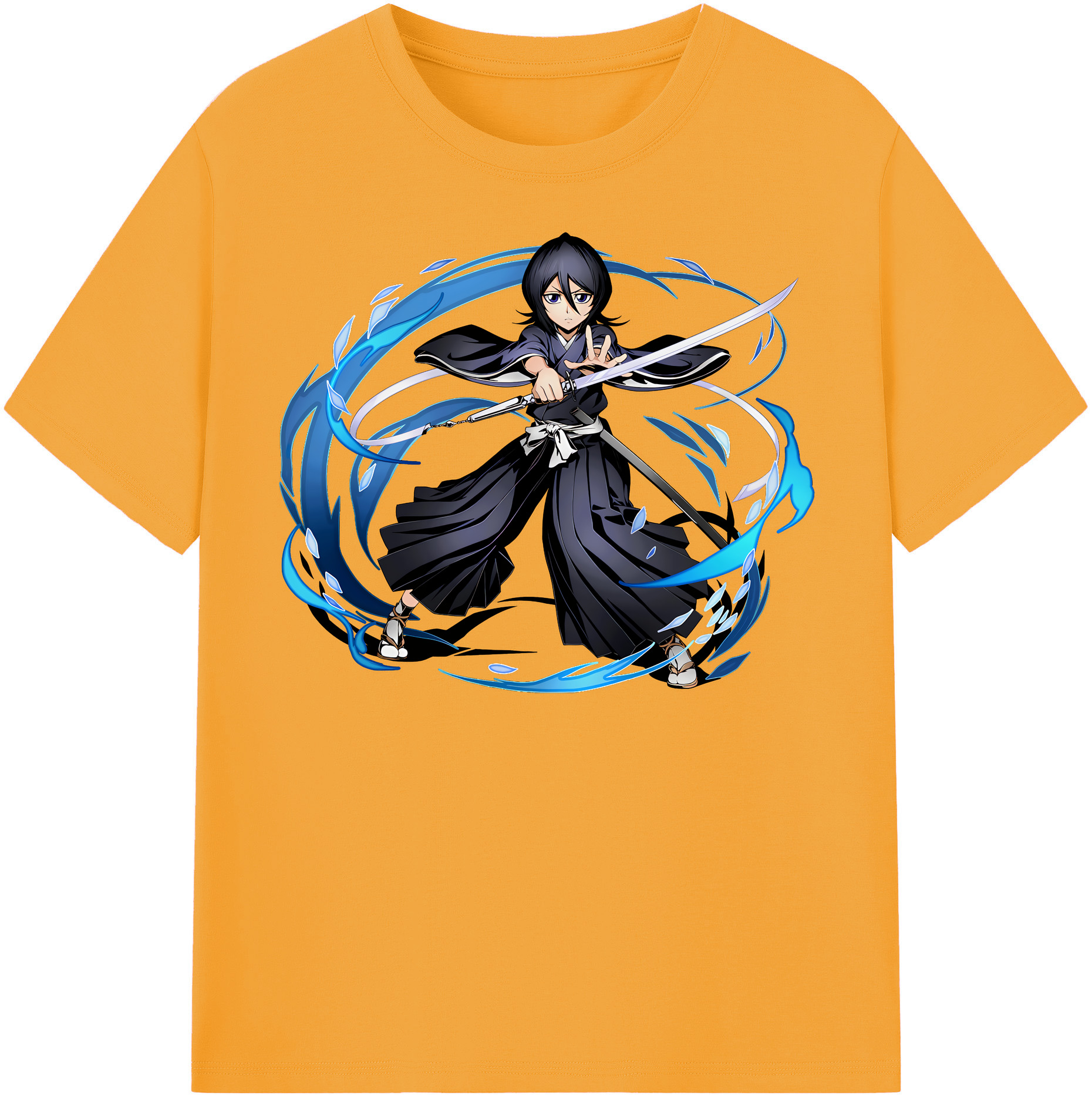 （画像用） ブリーチ 朽木ルキア BLEACH Kuchiki Rukia 綿100％半袖Tシャツ（フロントプリント）