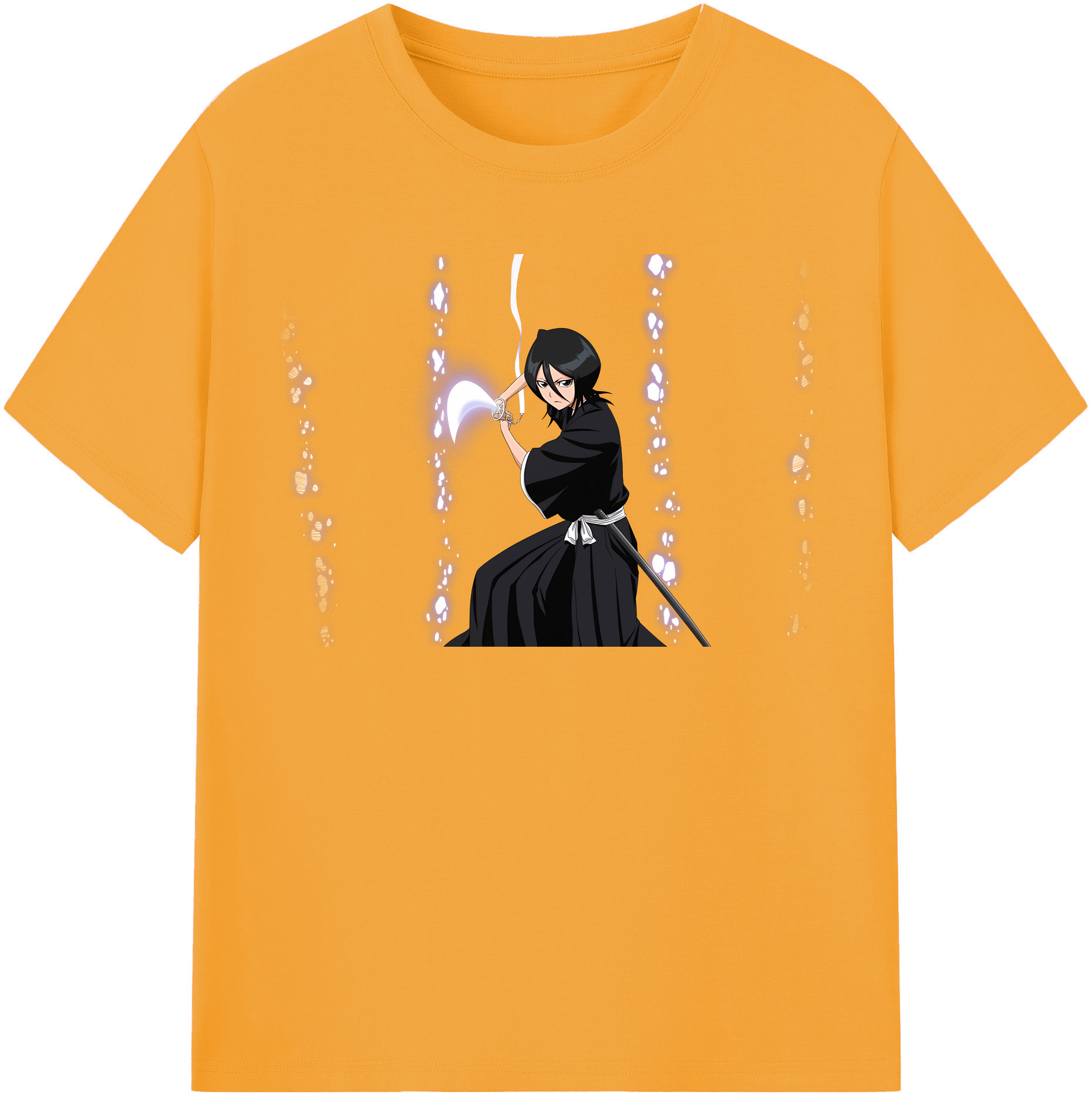 （画像用） ブリーチ 朽木ルキア BLEACH Kuchiki Rukia 綿100％半袖Tシャツ（フロントプリント）