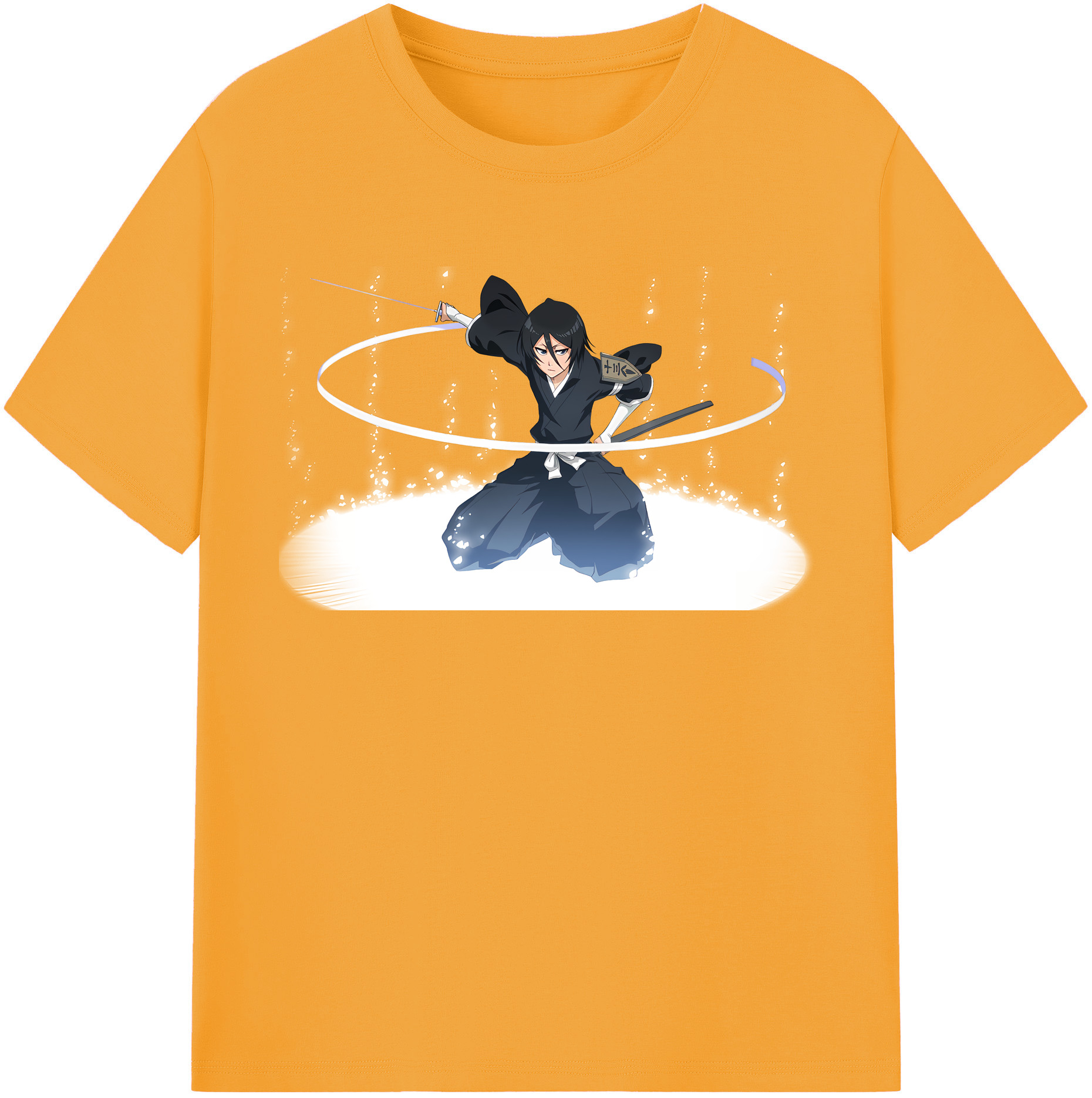 （画像用） ブリーチ 朽木ルキア BLEACH Kuchiki Rukia 綿100％半袖Tシャツ（フロントプリント）