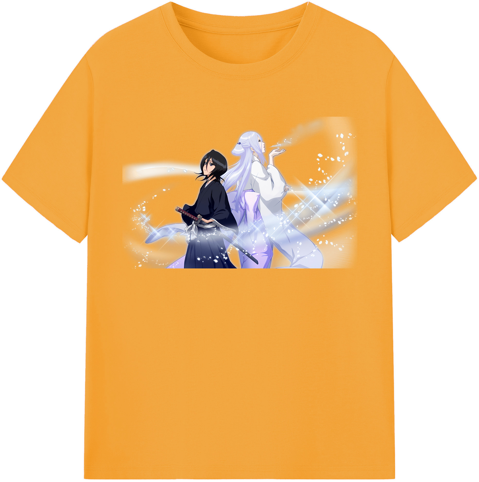 （画像用） ブリーチ 朽木ルキア BLEACH Kuchiki Rukia 綿100％半袖Tシャツ（フロントプリント）
