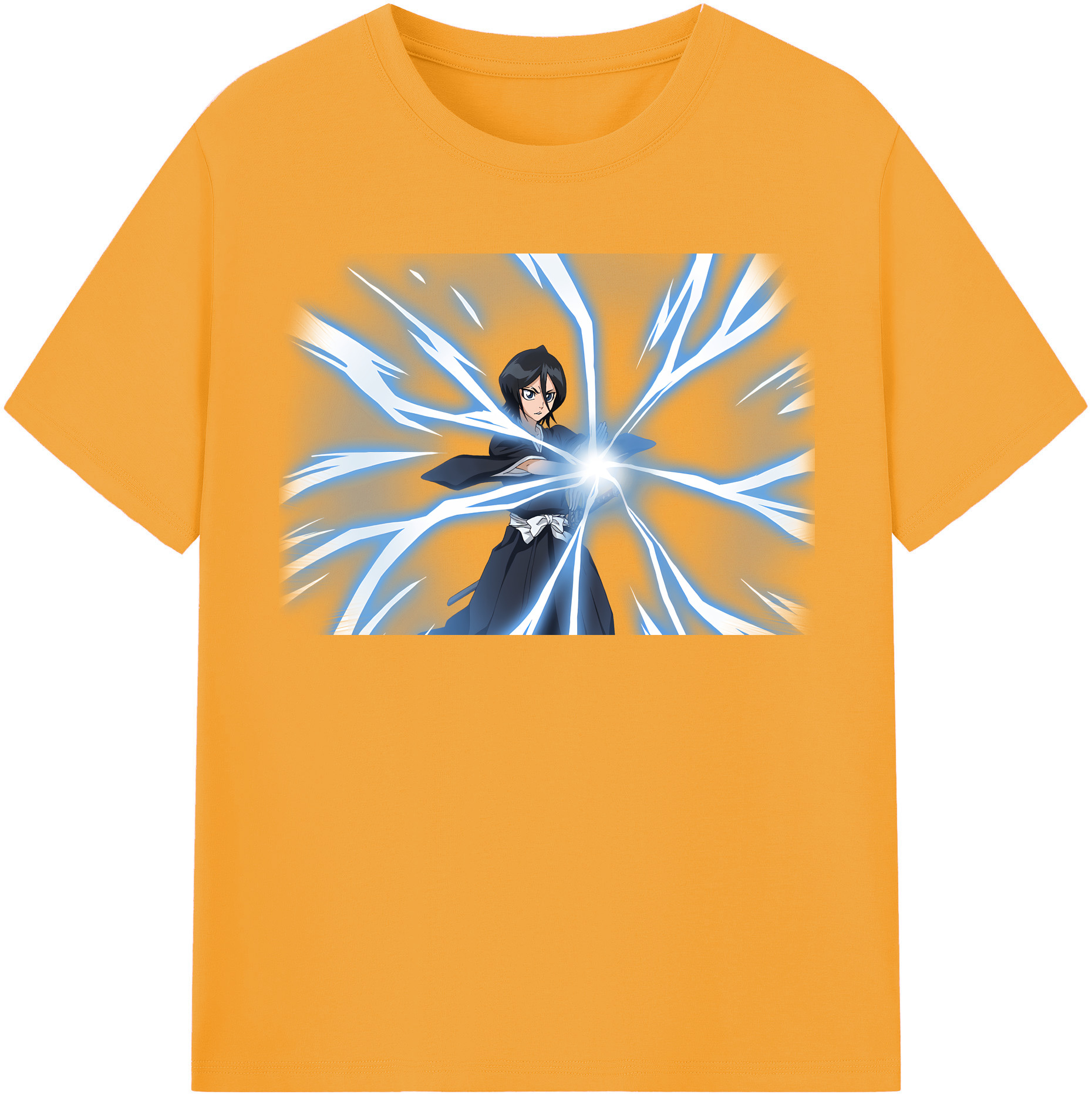 （画像用） ブリーチ 朽木ルキア BLEACH Kuchiki Rukia 綿100％半袖Tシャツ（フロントプリント）