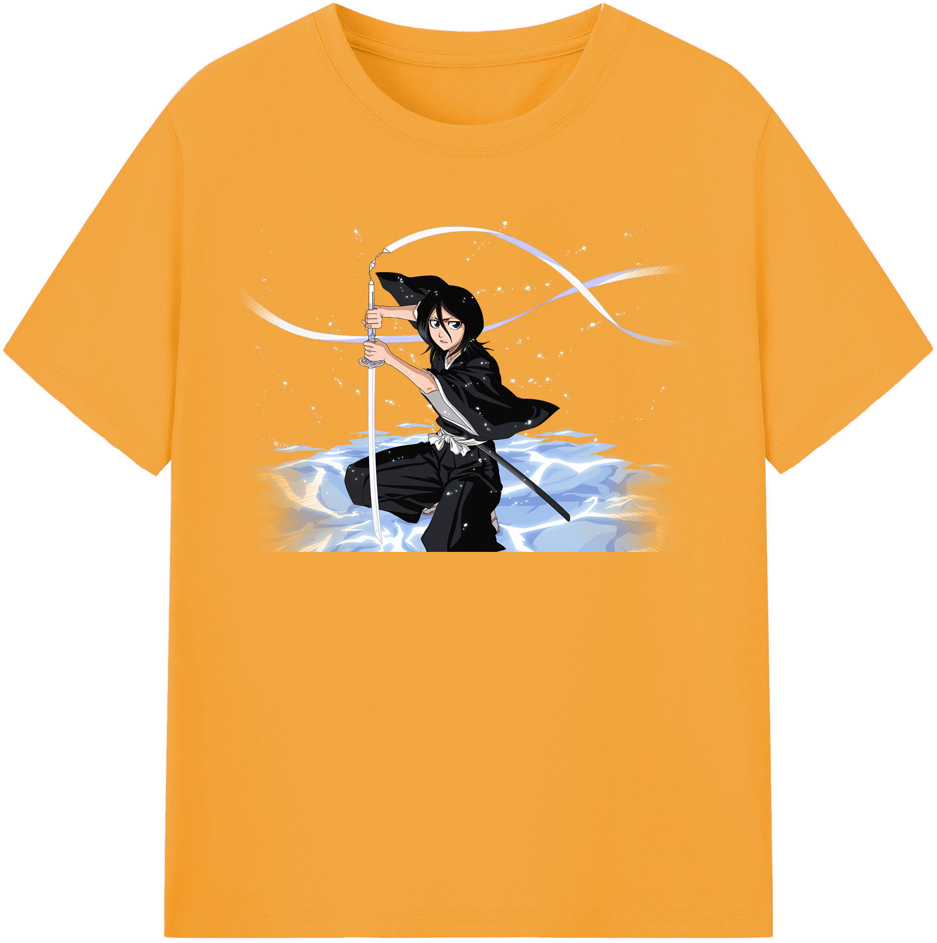 （画像用） ブリーチ 朽木ルキア BLEACH Kuchiki Rukia 綿100％半袖Tシャツ（フロントプリント）