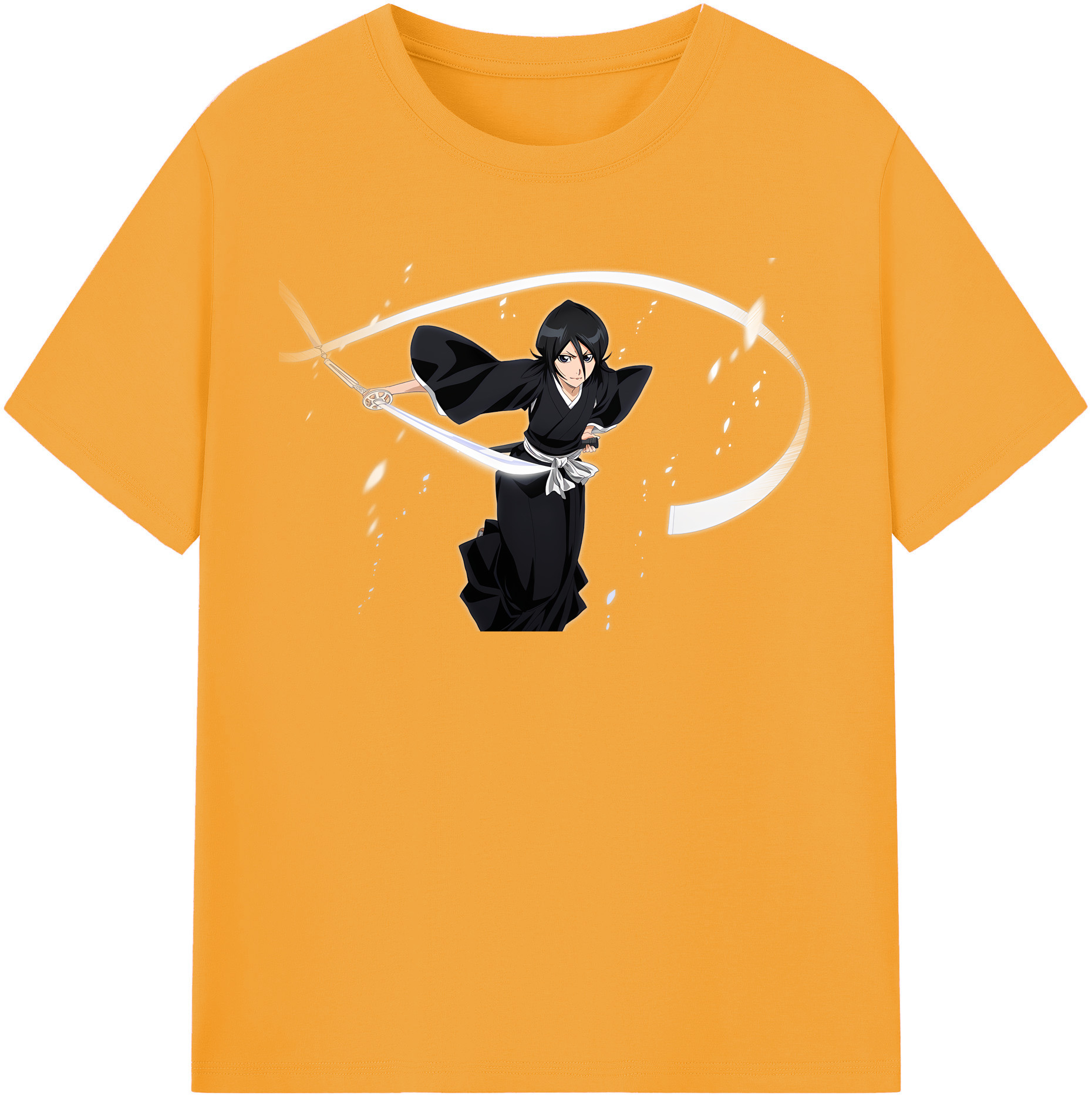 （画像用） ブリーチ 朽木ルキア BLEACH Kuchiki Rukia 綿100％半袖Tシャツ（フロントプリント）