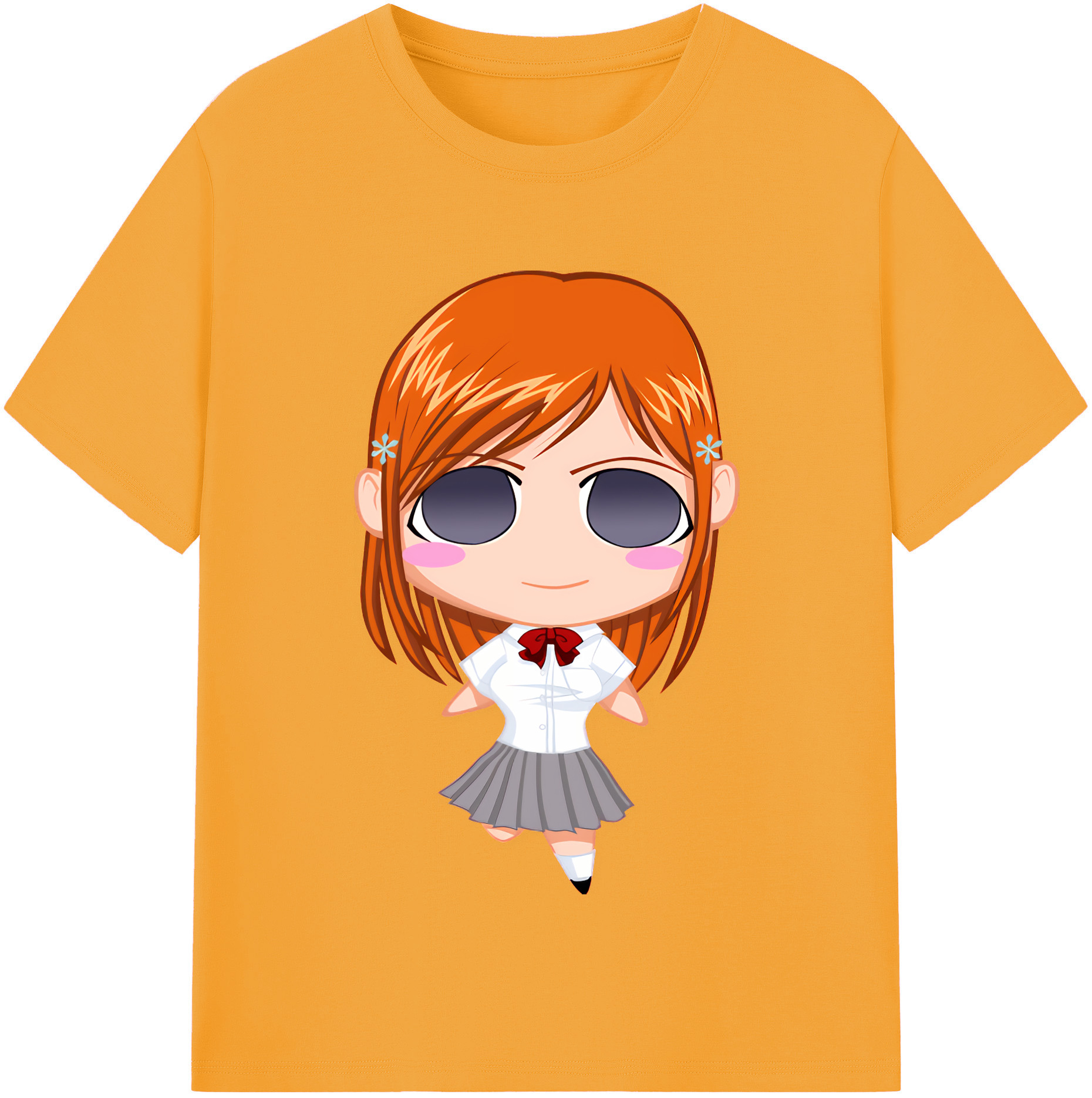 （画像用） ブリーチ 井上織姫（いのうえおりひめ） BLEACH Inoue Orihime 綿100％半袖Tシャツ（フロントプリント）