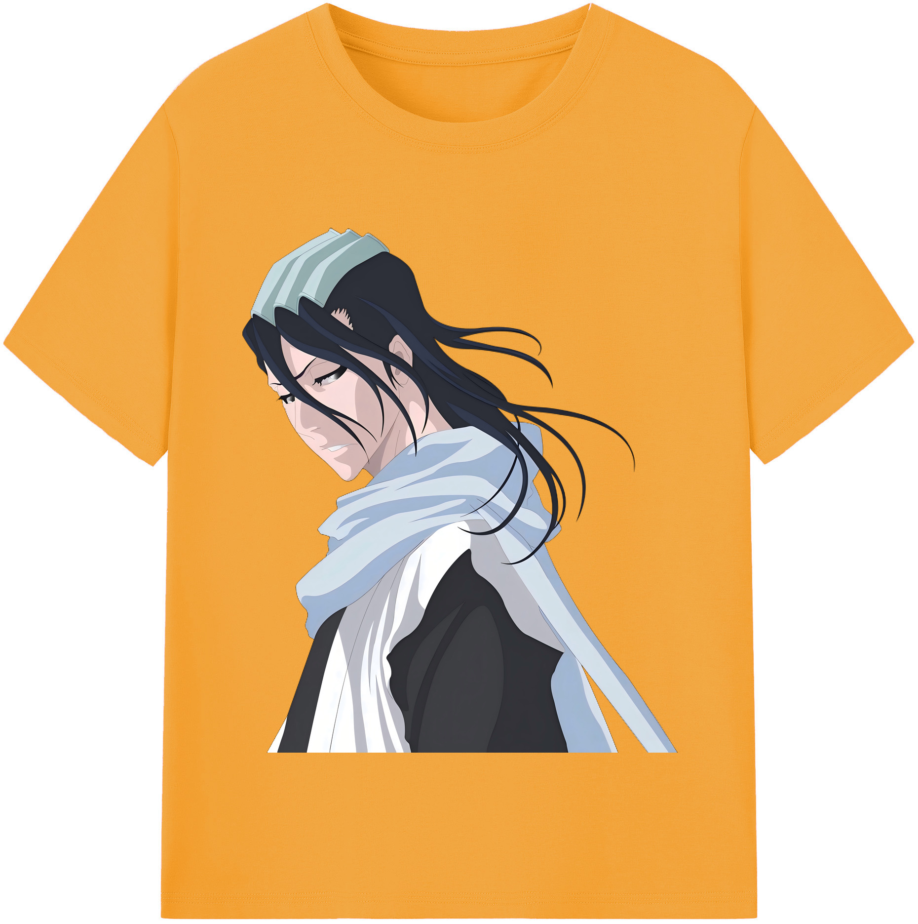 （画像用） ブリーチ くちき びゃくや BLEACH Kuchiki Byakuya 綿100％半袖Tシャツ（フロントプリント）
