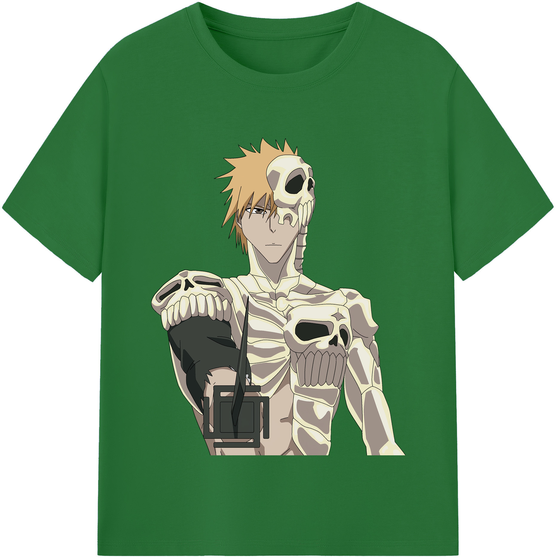 （画像用） ブリーチ 黒崎一護（くろさき いちご）BLEACH Kurosaki Ichigo 綿100％半袖Tシャツ（フロントプリント）