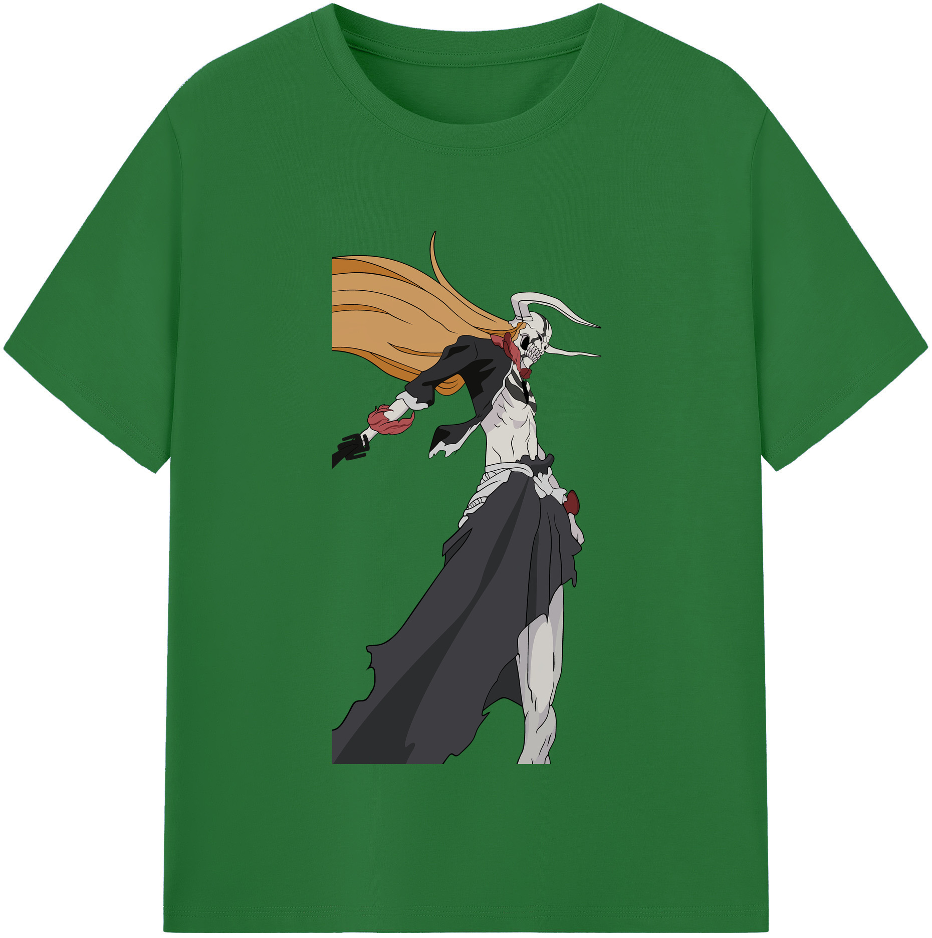 （画像用） ブリーチ 黒崎一護（くろさき いちご）BLEACH Kurosaki Ichigo 綿100％半袖Tシャツ（フロントプリント）