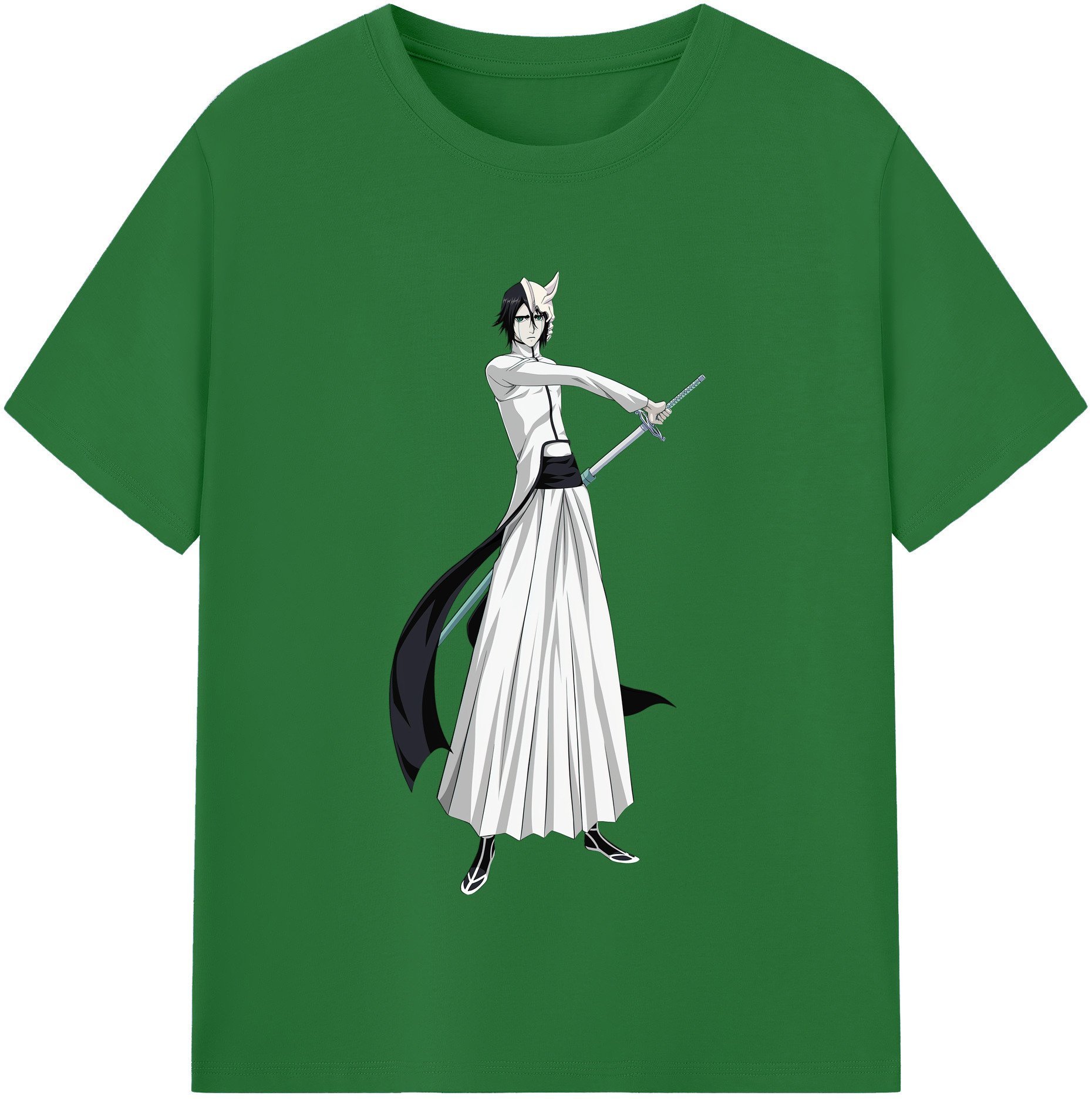 （画像用） ブリーチ ウルキオラ·シファー BLEACH Ulquiorra cifer 綿100％半袖Tシャツ（フロントプリント）