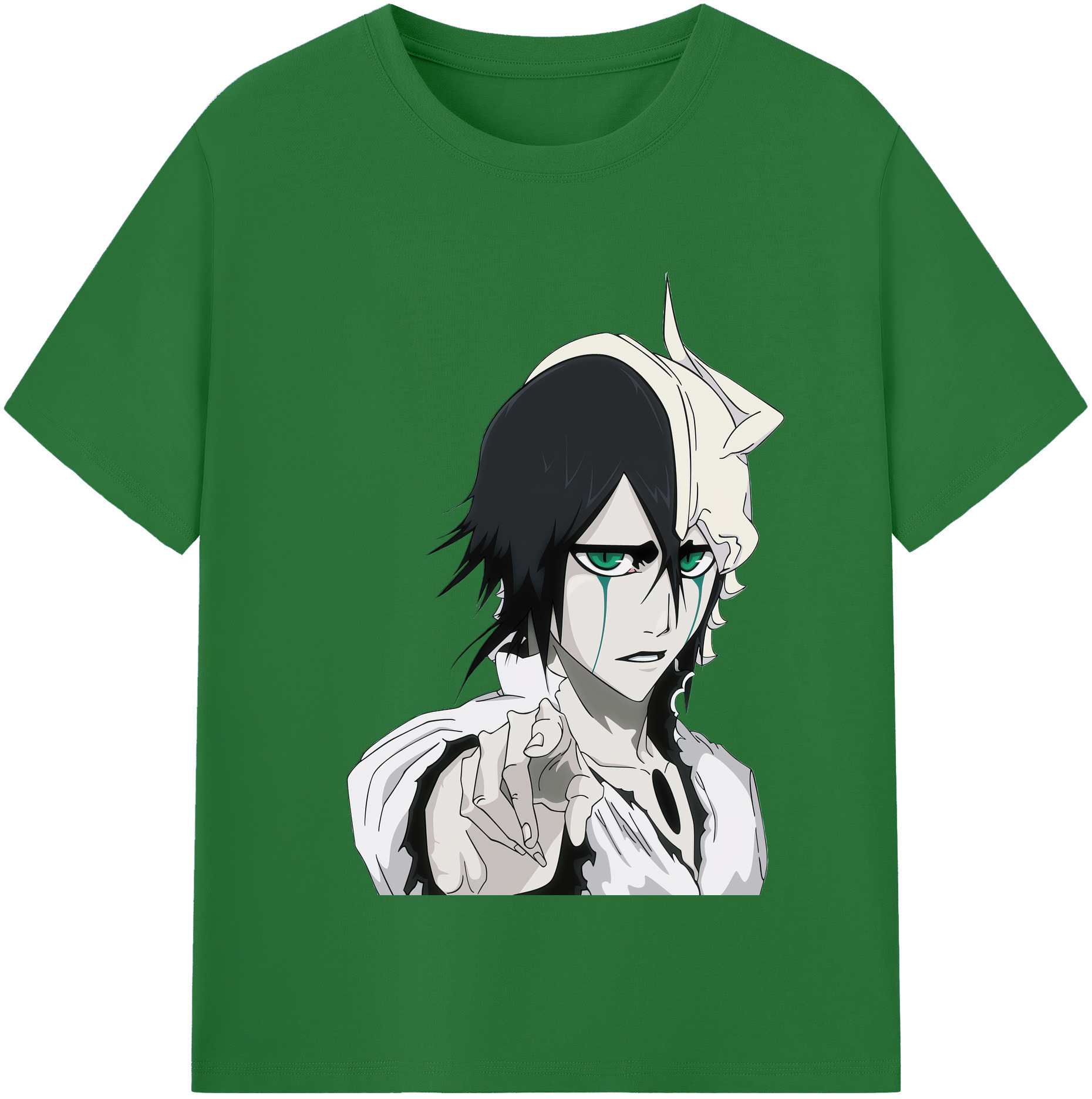 （画像用） ブリーチ ウルキオラ·シファー BLEACH Ulquiorra cifer 綿100％半袖Tシャツ（フロントプリント）