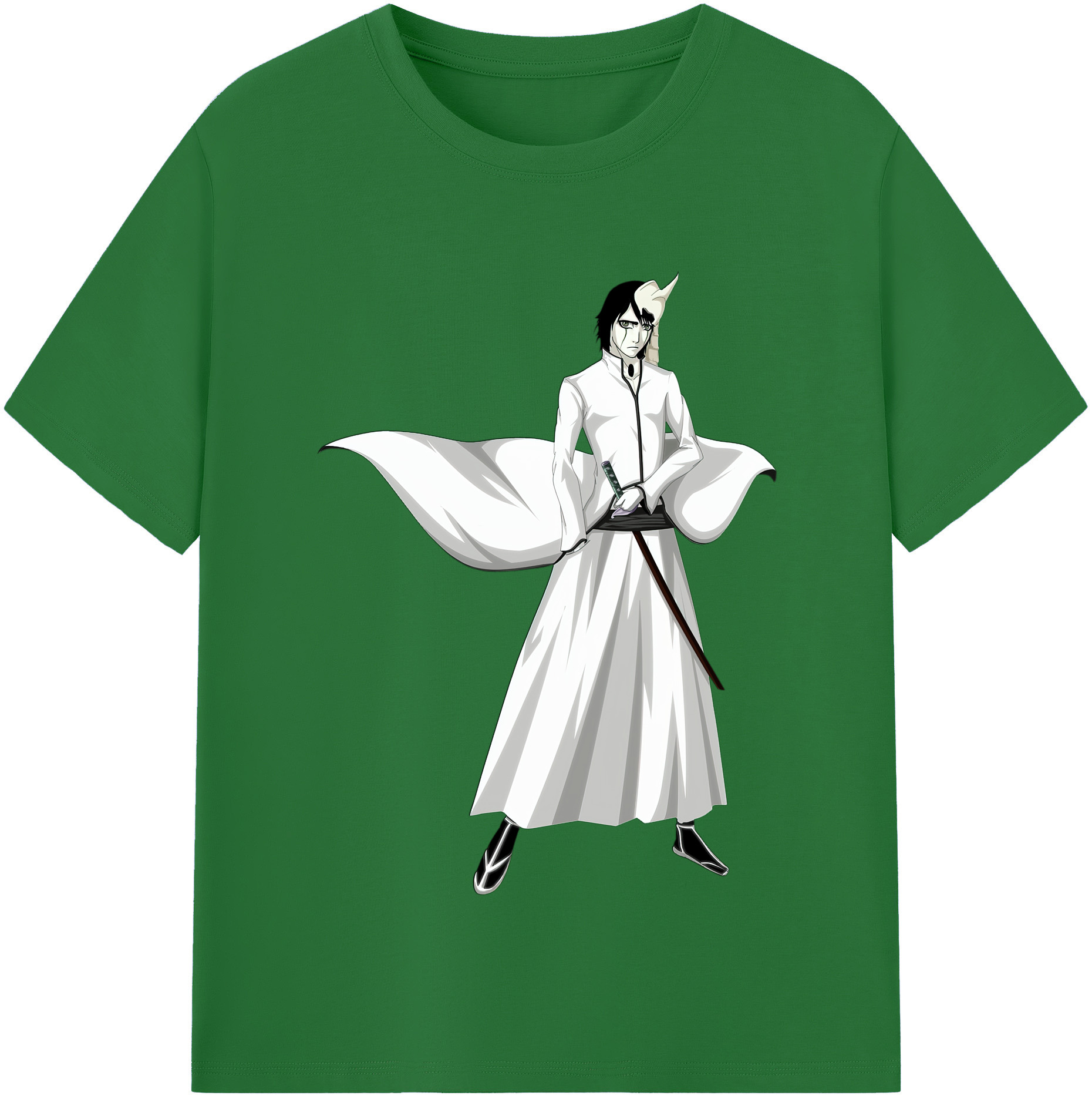 （画像用） ブリーチ ウルキオラ·シファー BLEACH Ulquiorra cifer 綿100％半袖Tシャツ（フロントプリント）