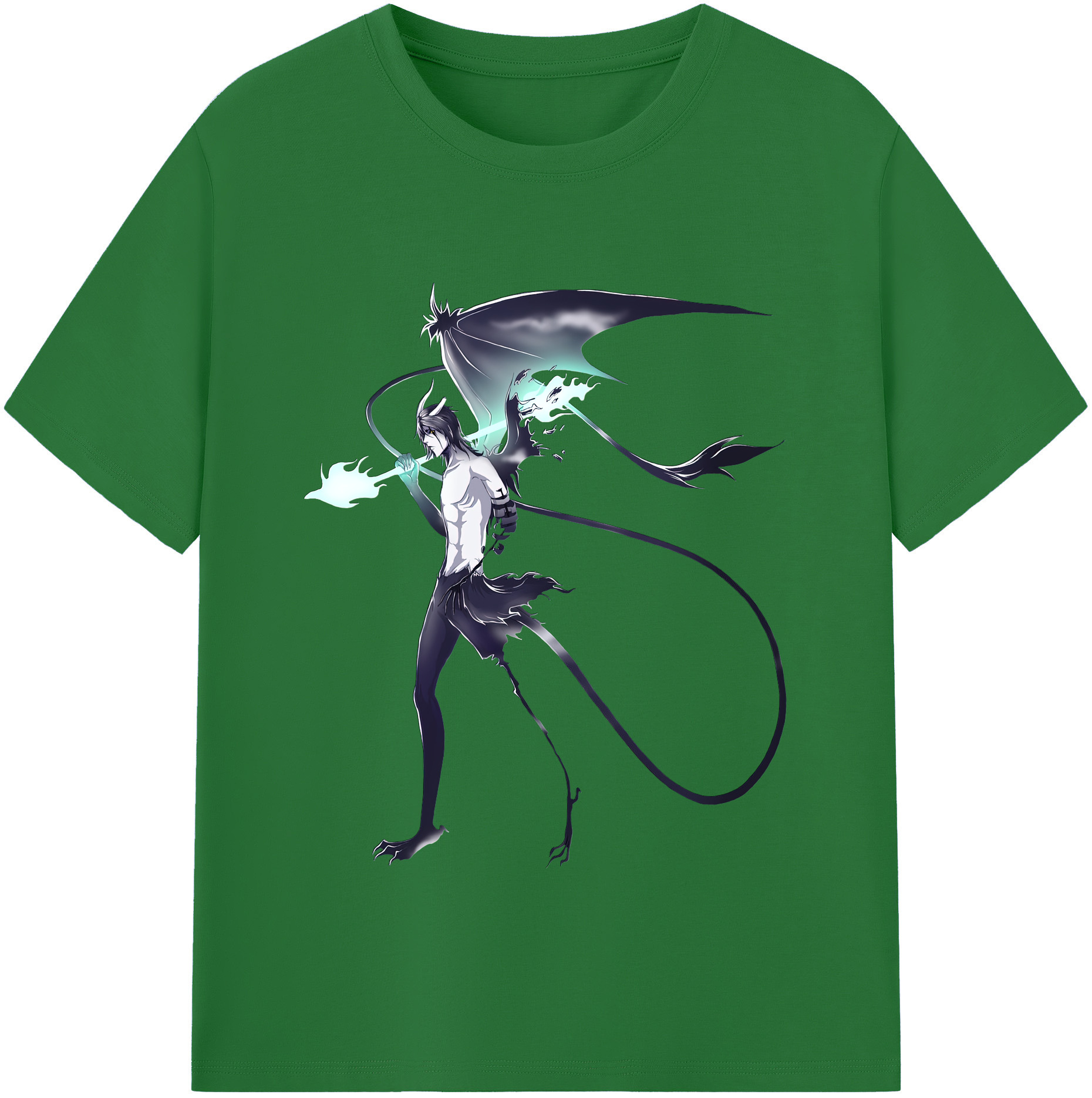 （画像用） ブリーチ ウルキオラ·シファー BLEACH Ulquiorra cifer 綿100％半袖Tシャツ（フロントプリント）