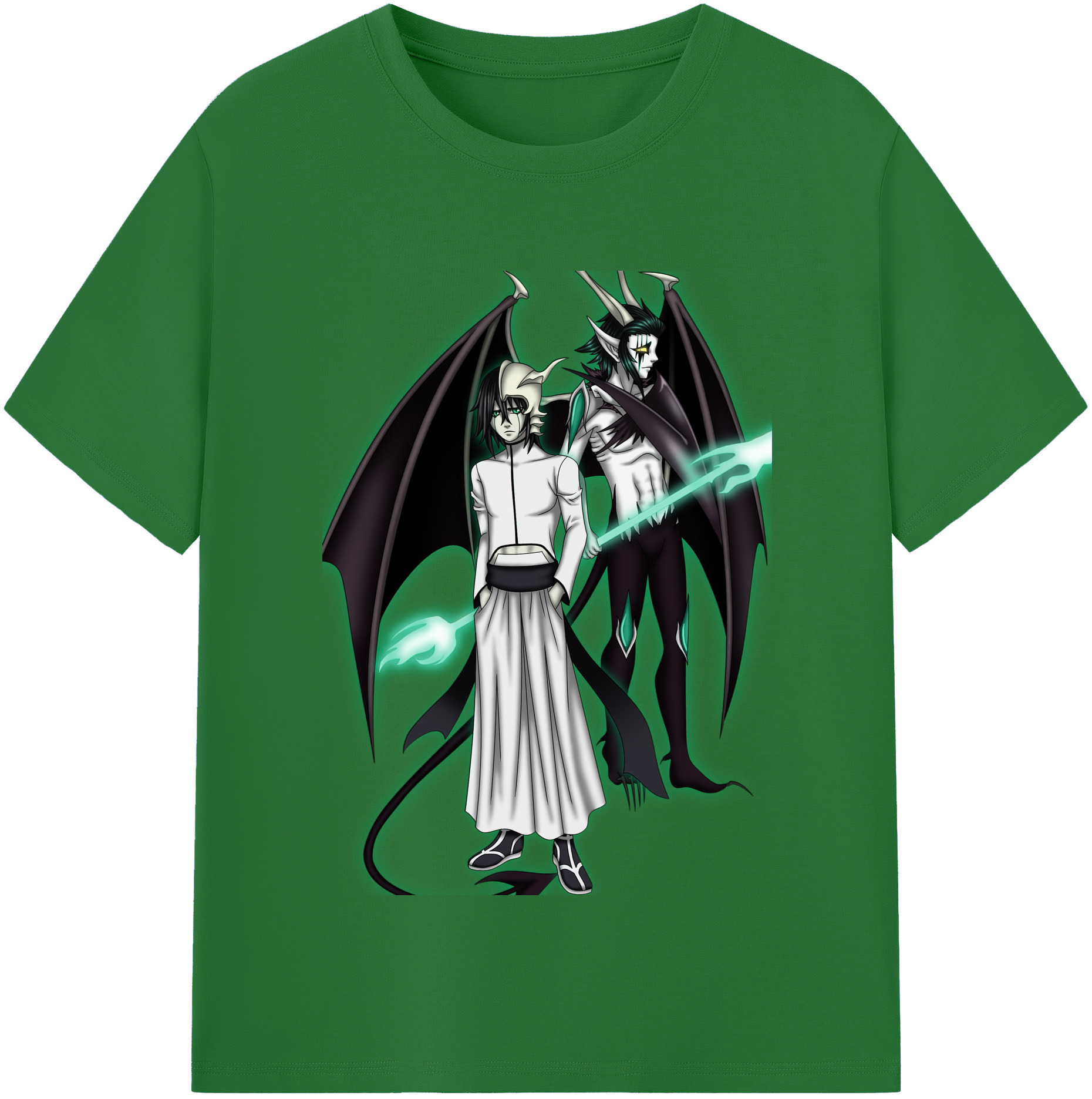 （画像用） ブリーチ ウルキオラ·シファー BLEACH Ulquiorra cifer 綿100％半袖Tシャツ（フロントプリント）