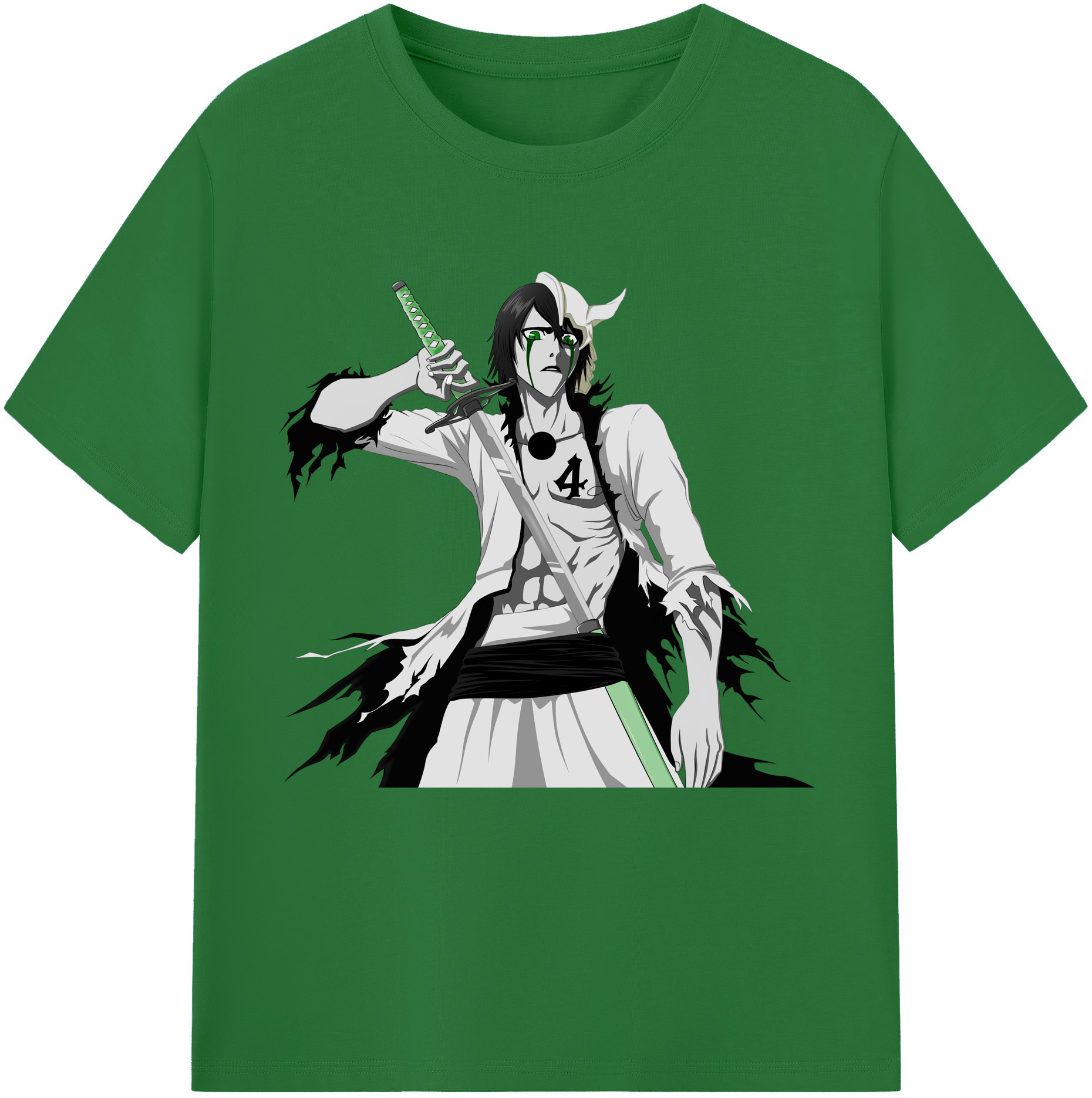 （画像用） ブリーチ ウルキオラ·シファー BLEACH Ulquiorra cifer 綿100％半袖Tシャツ（フロントプリント）