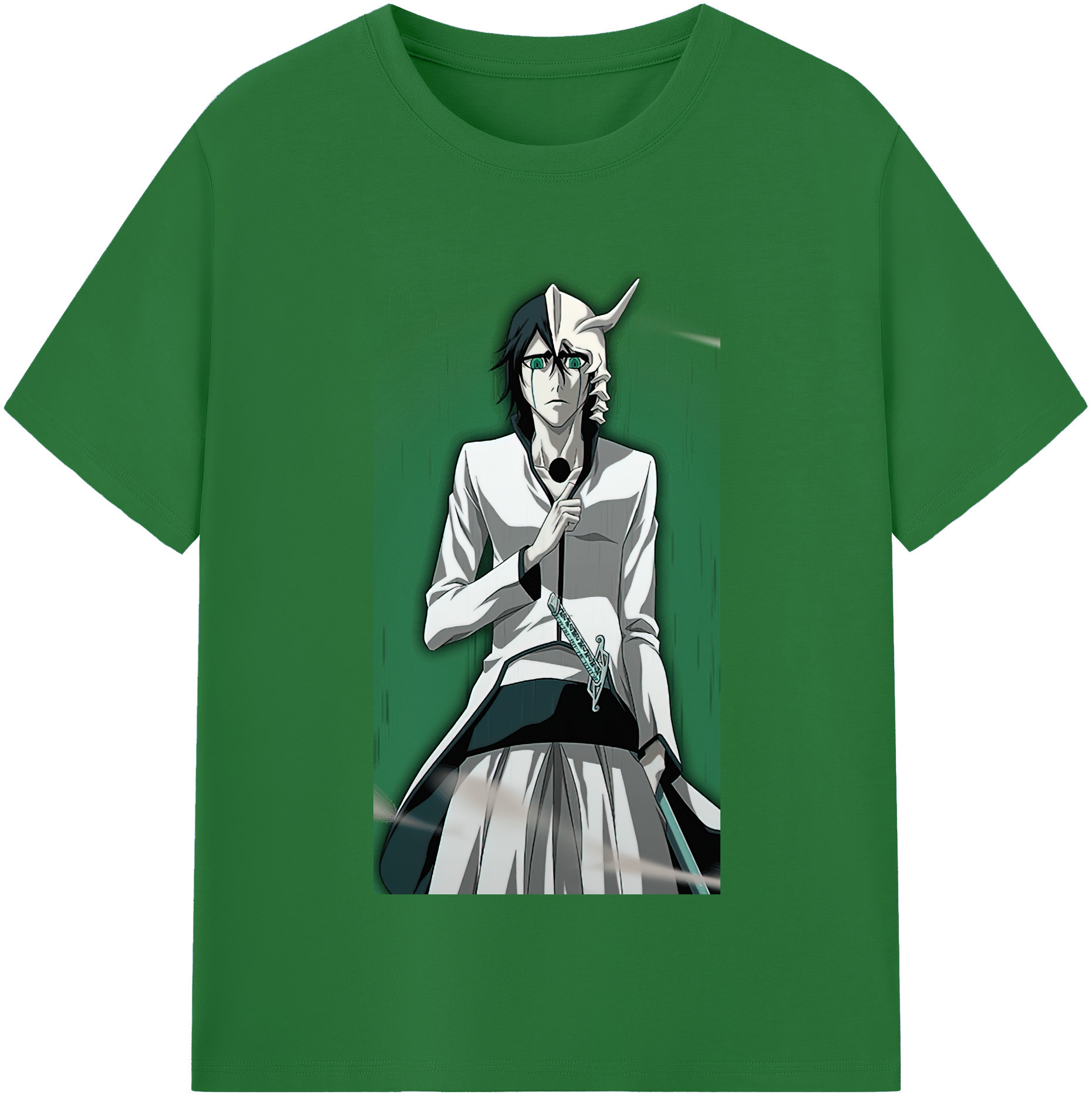 （画像用） ブリーチ ウルキオラ·シファー BLEACH Ulquiorra cifer 綿100％半袖Tシャツ（フロントプリント）