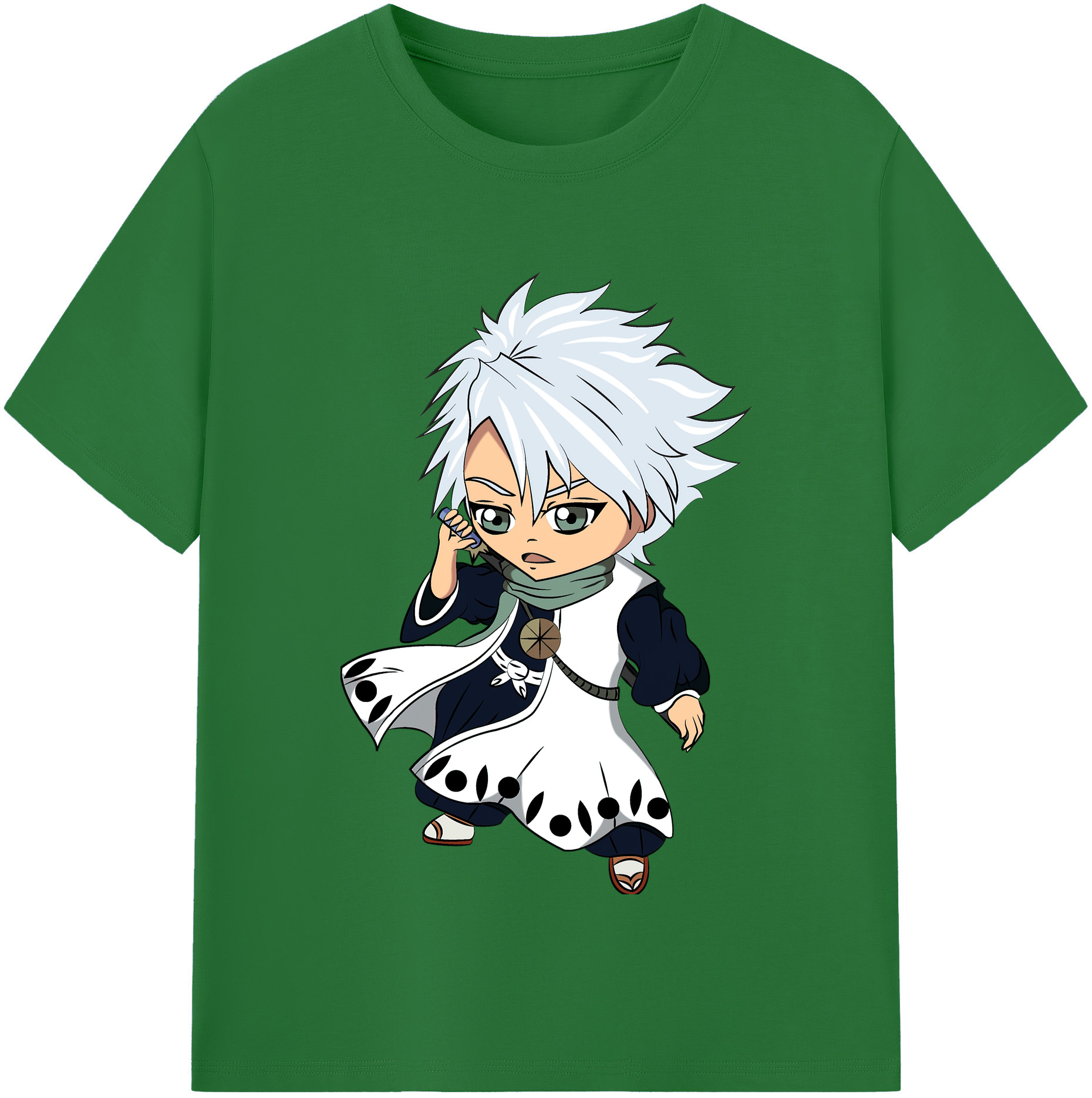 （画像用） ブリーチ 日番谷冬獅郎（ひつがや とうしろう） BLEACH Hitsugaya Toushirou 綿100％半袖Tシャツ（フロントプリント）