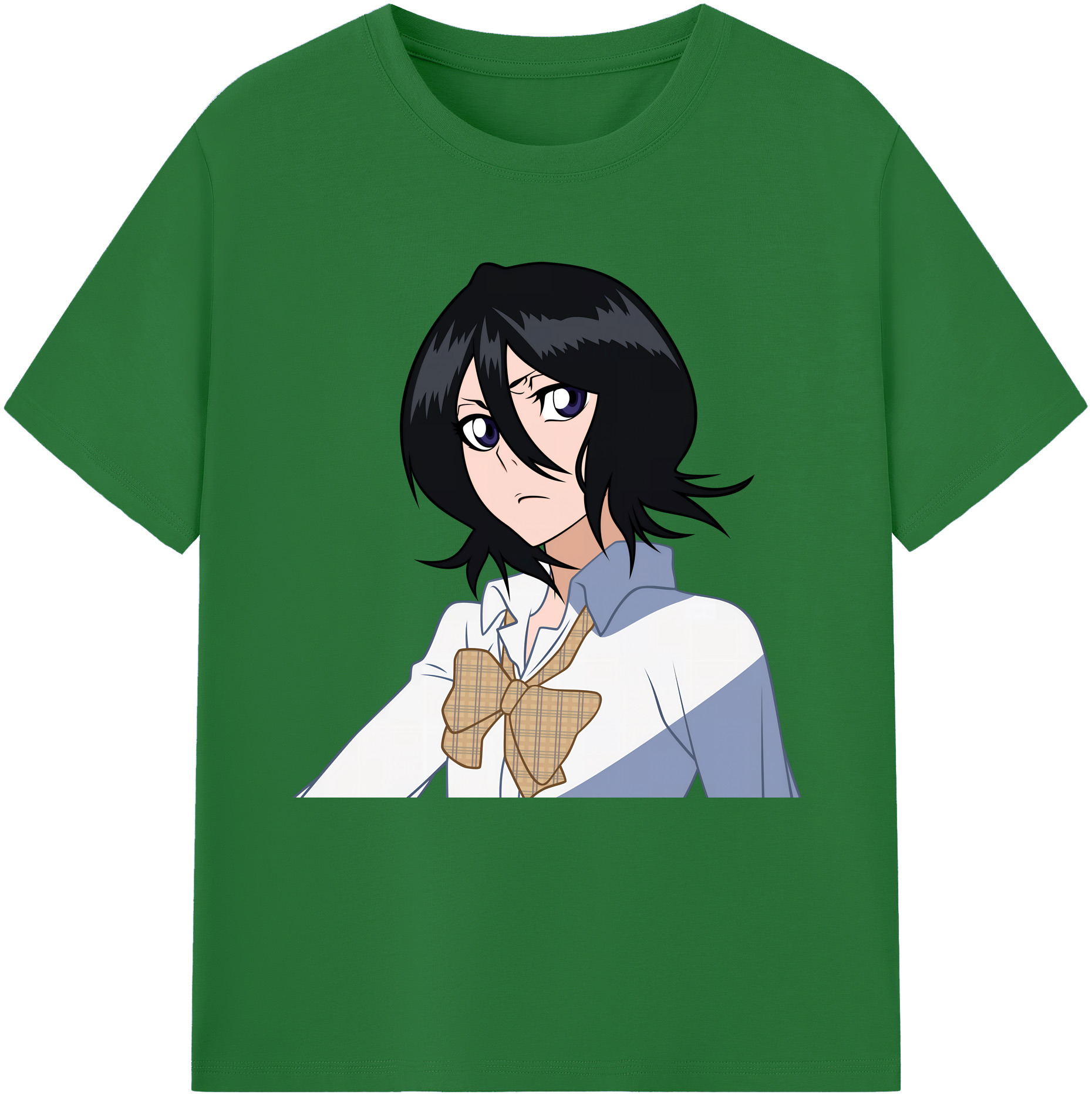 （画像用） ブリーチ 朽木ルキア BLEACH Kuchiki Rukia 綿100％半袖Tシャツ（フロントプリント）