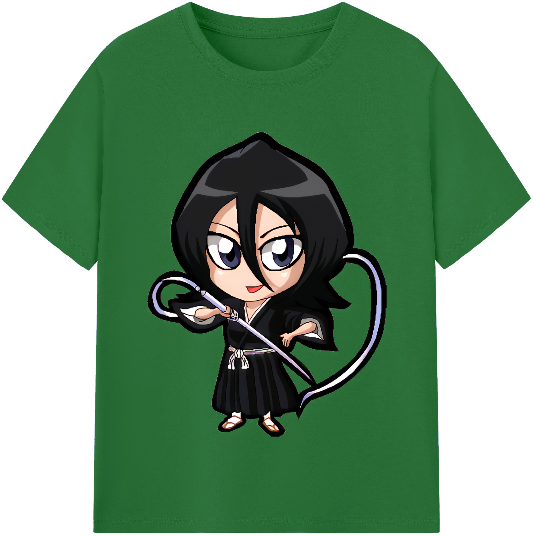 （画像用） ブリーチ 朽木ルキア BLEACH Kuchiki Rukia 綿100％半袖Tシャツ（フロントプリント）