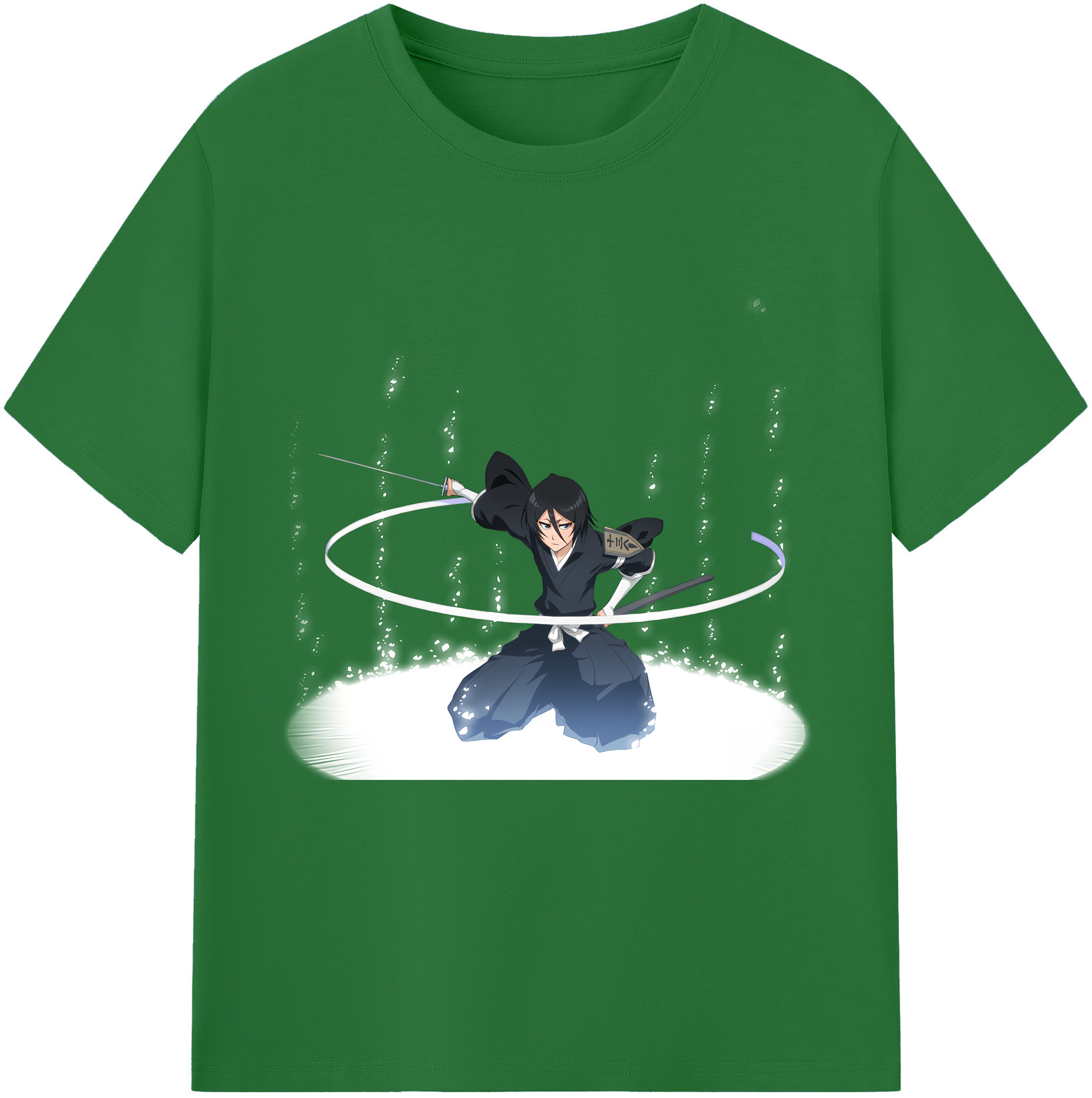 （画像用） ブリーチ 朽木ルキア BLEACH Kuchiki Rukia 綿100％半袖Tシャツ（フロントプリント）