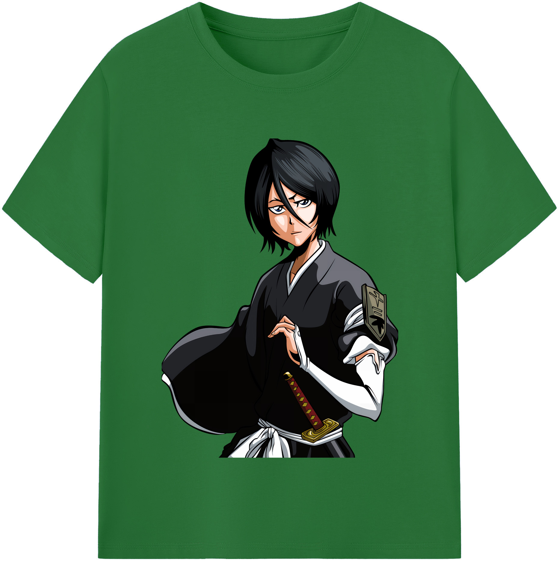 （画像用） ブリーチ 朽木ルキア BLEACH Kuchiki Rukia 綿100％半袖Tシャツ（フロントプリント）