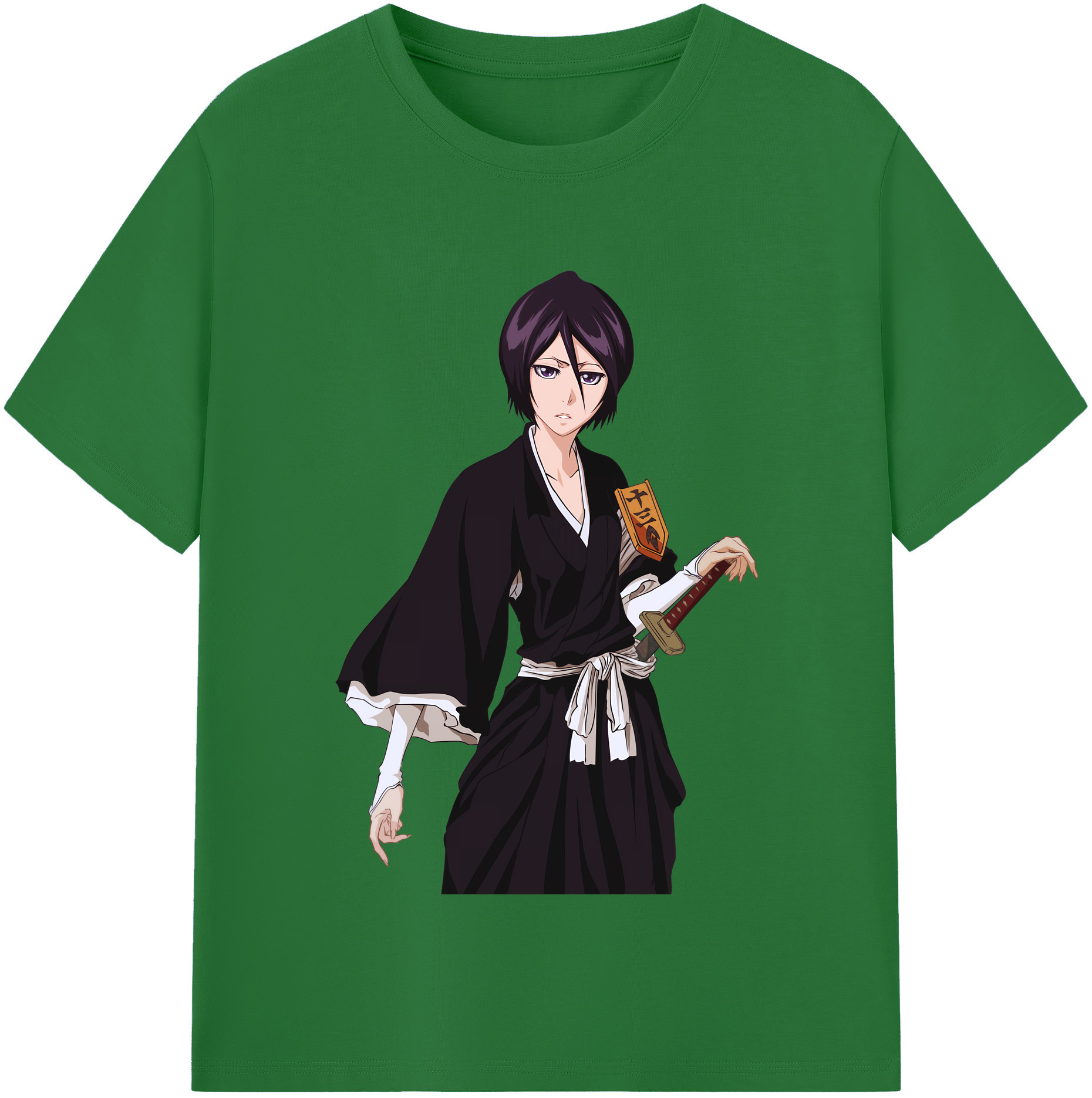 （画像用） ブリーチ 朽木ルキア BLEACH Kuchiki Rukia 綿100％半袖Tシャツ（フロントプリント）
