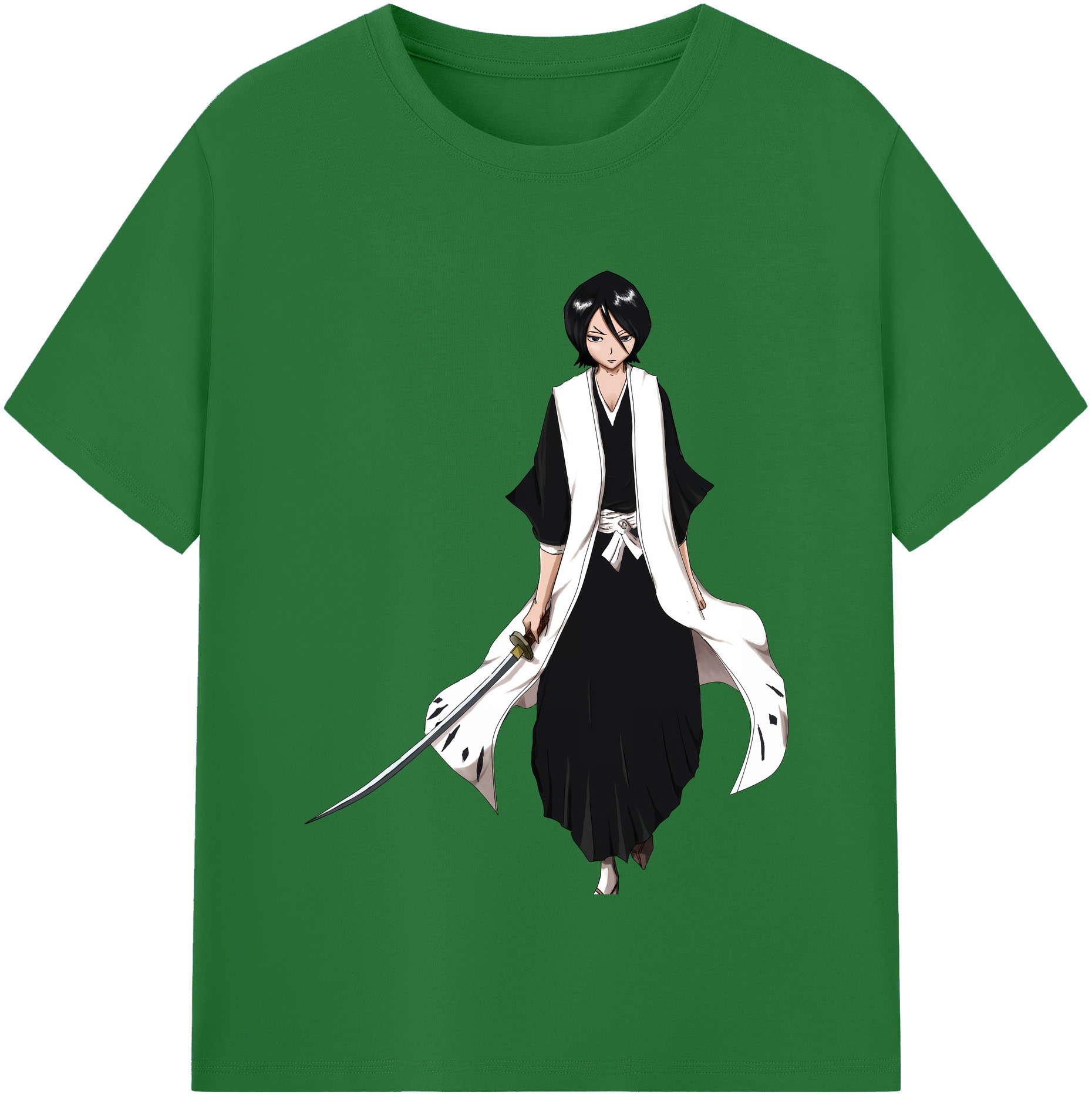 （画像用） ブリーチ 朽木ルキア BLEACH Kuchiki Rukia 綿100％半袖Tシャツ（フロントプリント）