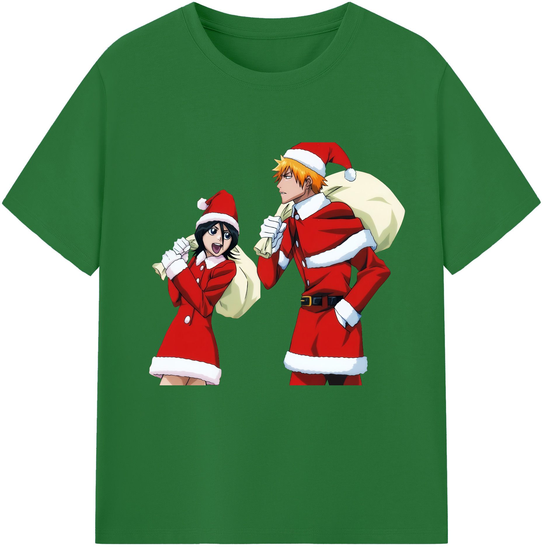 （画像用） ブリーチ 朽木ルキア BLEACH Kuchiki Rukia 綿100％半袖Tシャツ（フロントプリント）