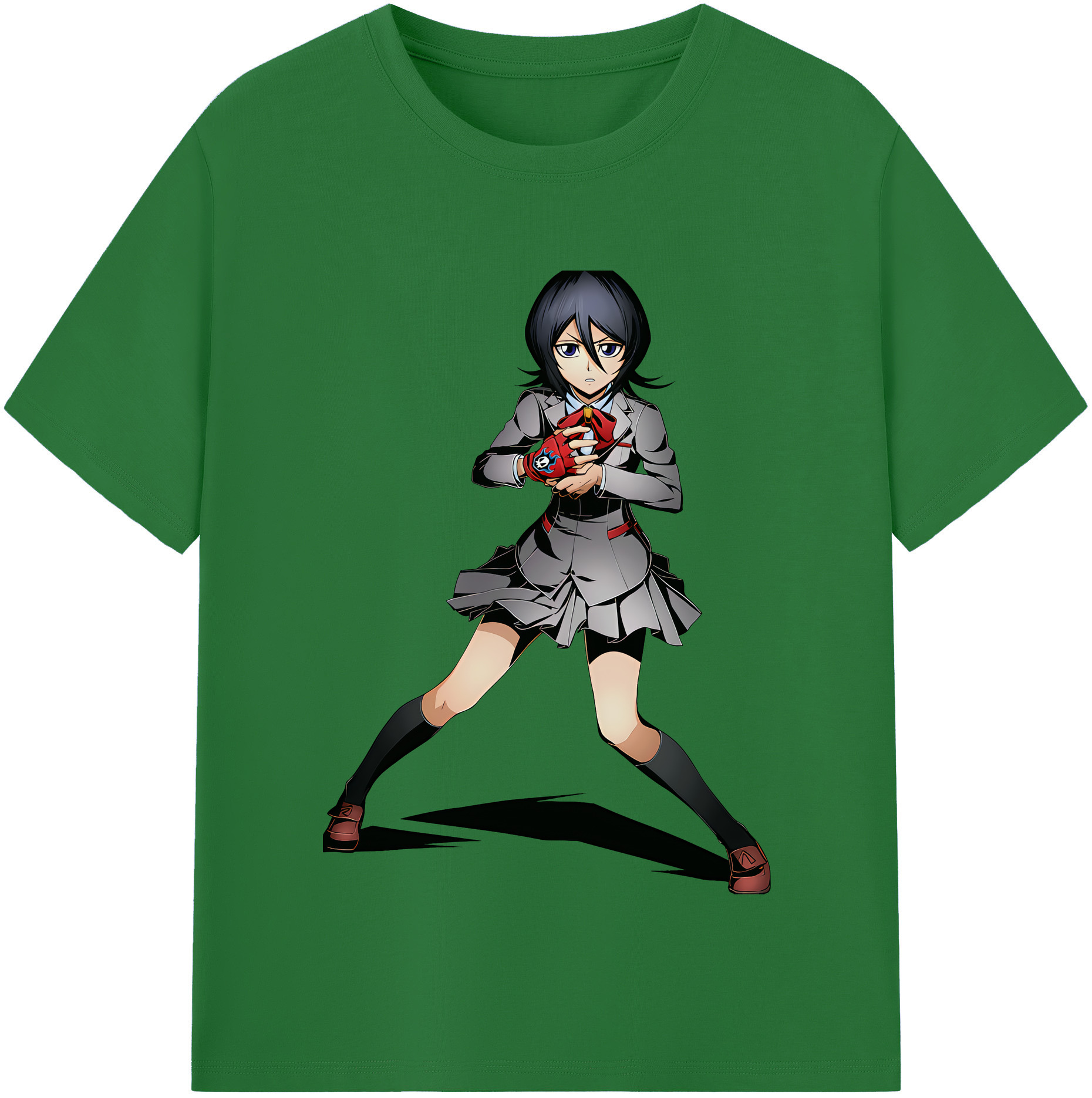 （画像用） ブリーチ 朽木ルキア BLEACH Kuchiki Rukia 綿100％半袖Tシャツ（フロントプリント）
