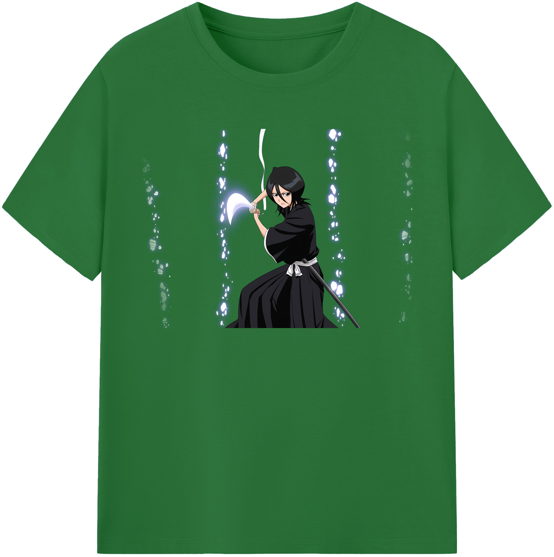 （画像用） ブリーチ 朽木ルキア BLEACH Kuchiki Rukia 綿100％半袖Tシャツ（フロントプリント）