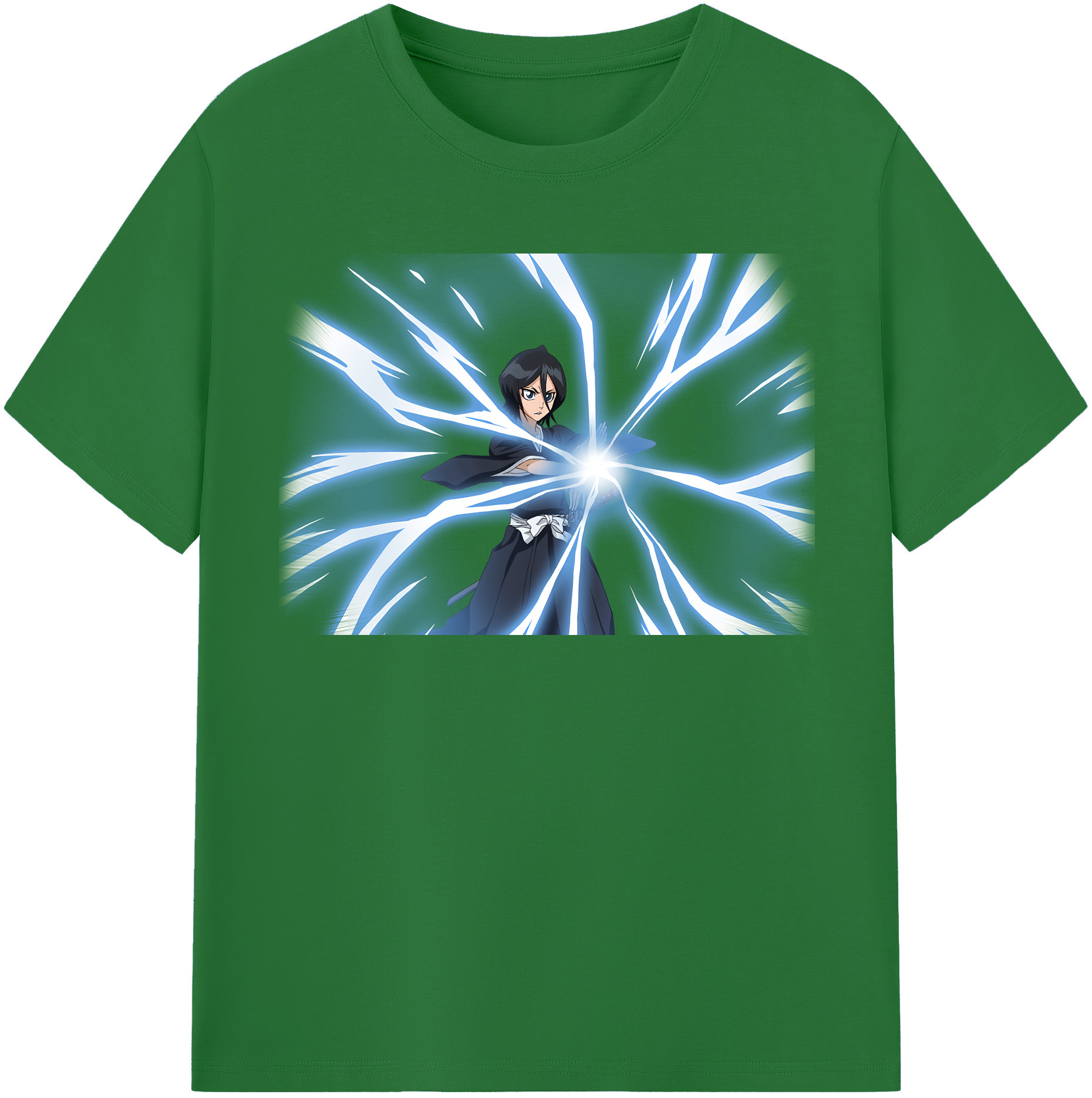 （画像用） ブリーチ 朽木ルキア BLEACH Kuchiki Rukia 綿100％半袖Tシャツ（フロントプリント）