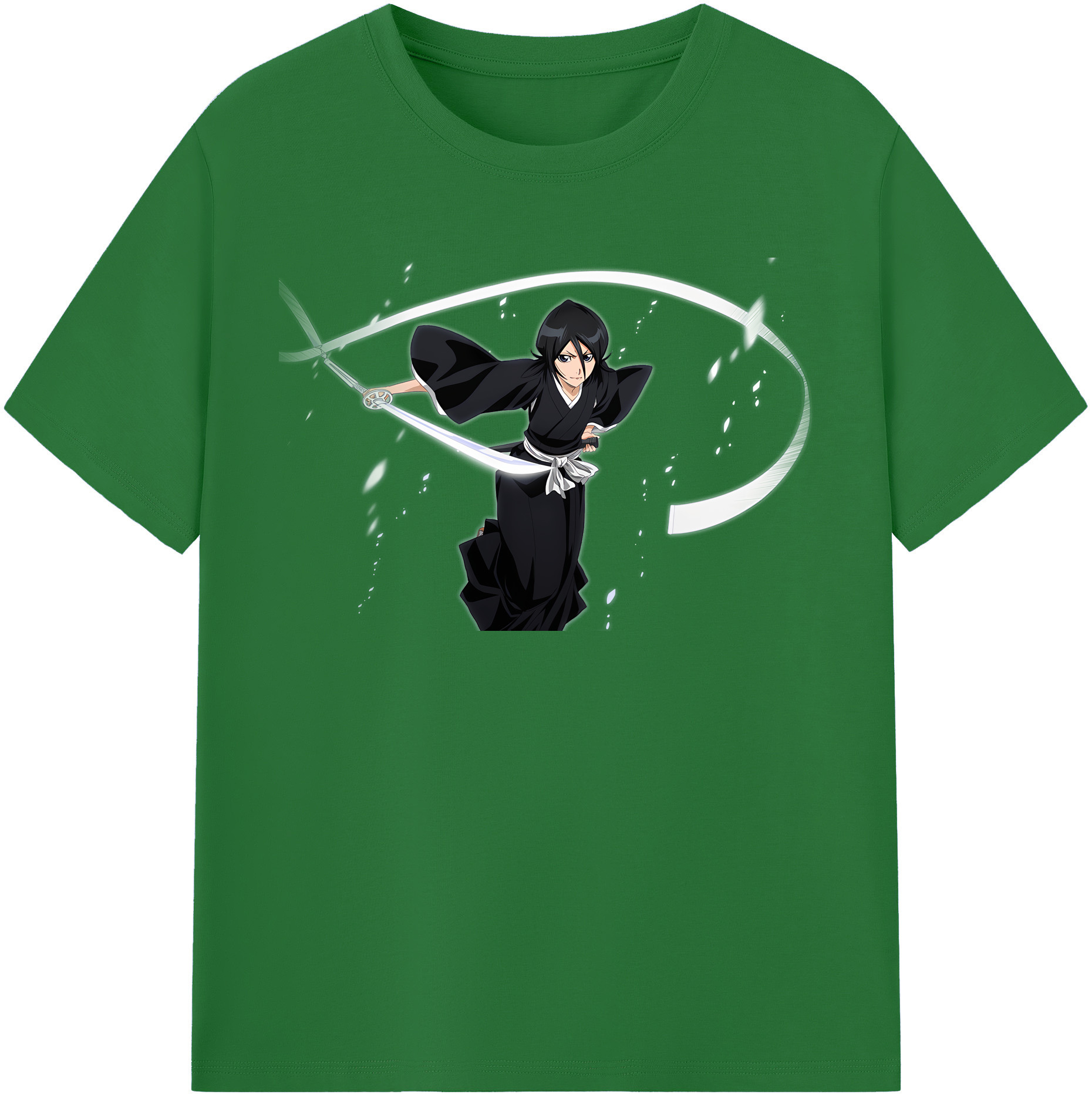 （画像用） ブリーチ 朽木ルキア BLEACH Kuchiki Rukia 綿100％半袖Tシャツ（フロントプリント）