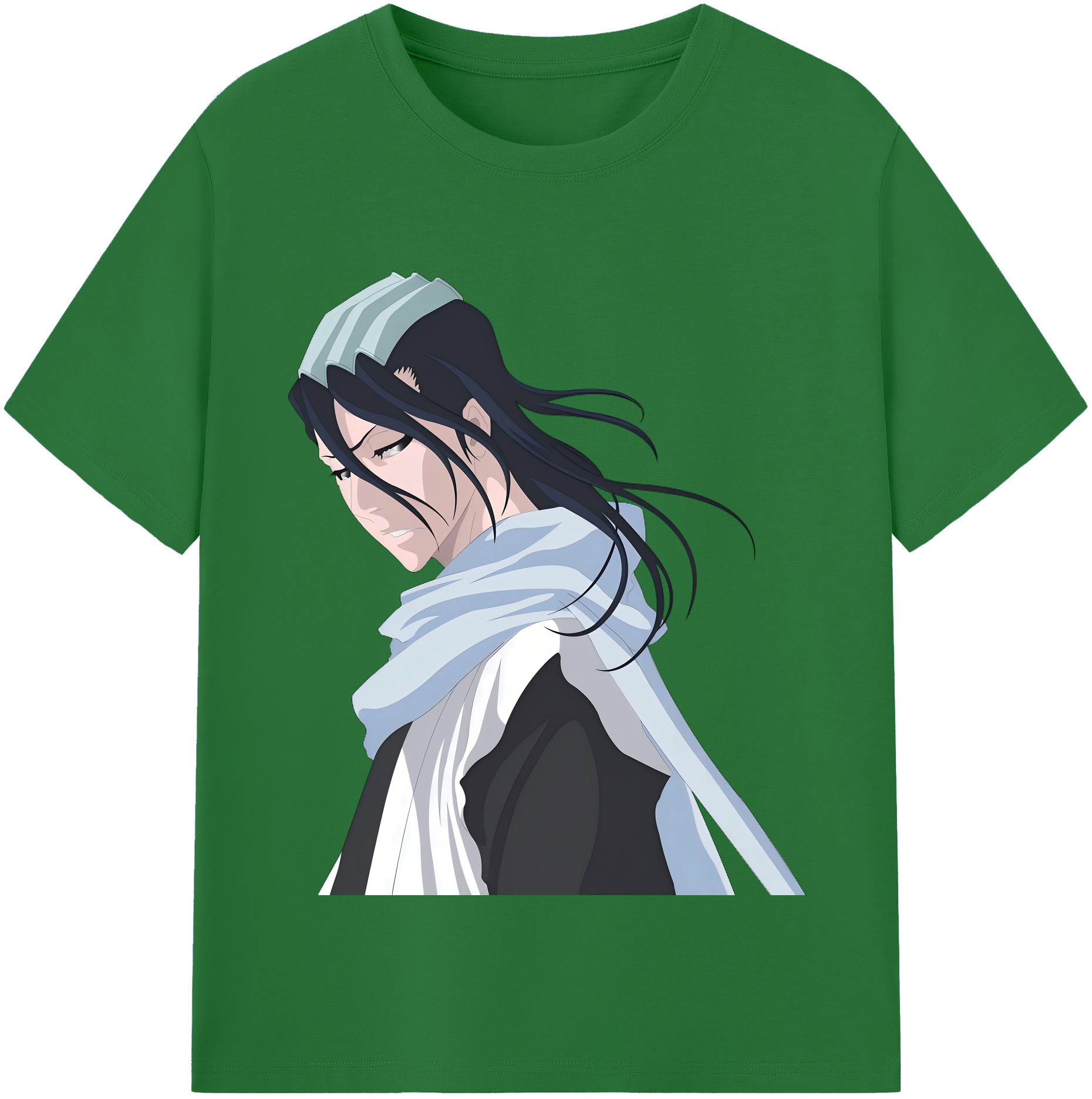 （画像用） ブリーチ くちき びゃくや BLEACH Kuchiki Byakuya 綿100％半袖Tシャツ（フロントプリント）