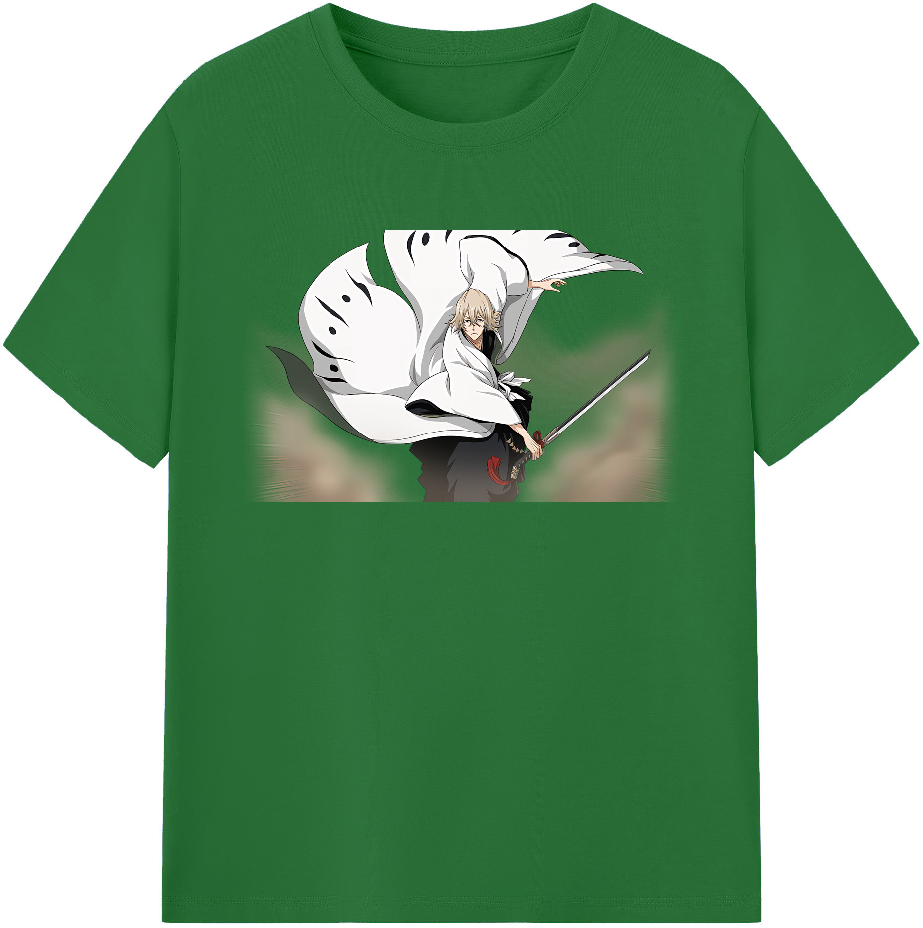 （画像用） "ブリーチ 浦原 喜助（うらはら きすけ） BLEACH Urahara Kisuke " 綿100％半袖Tシャツ（フロントプリント）