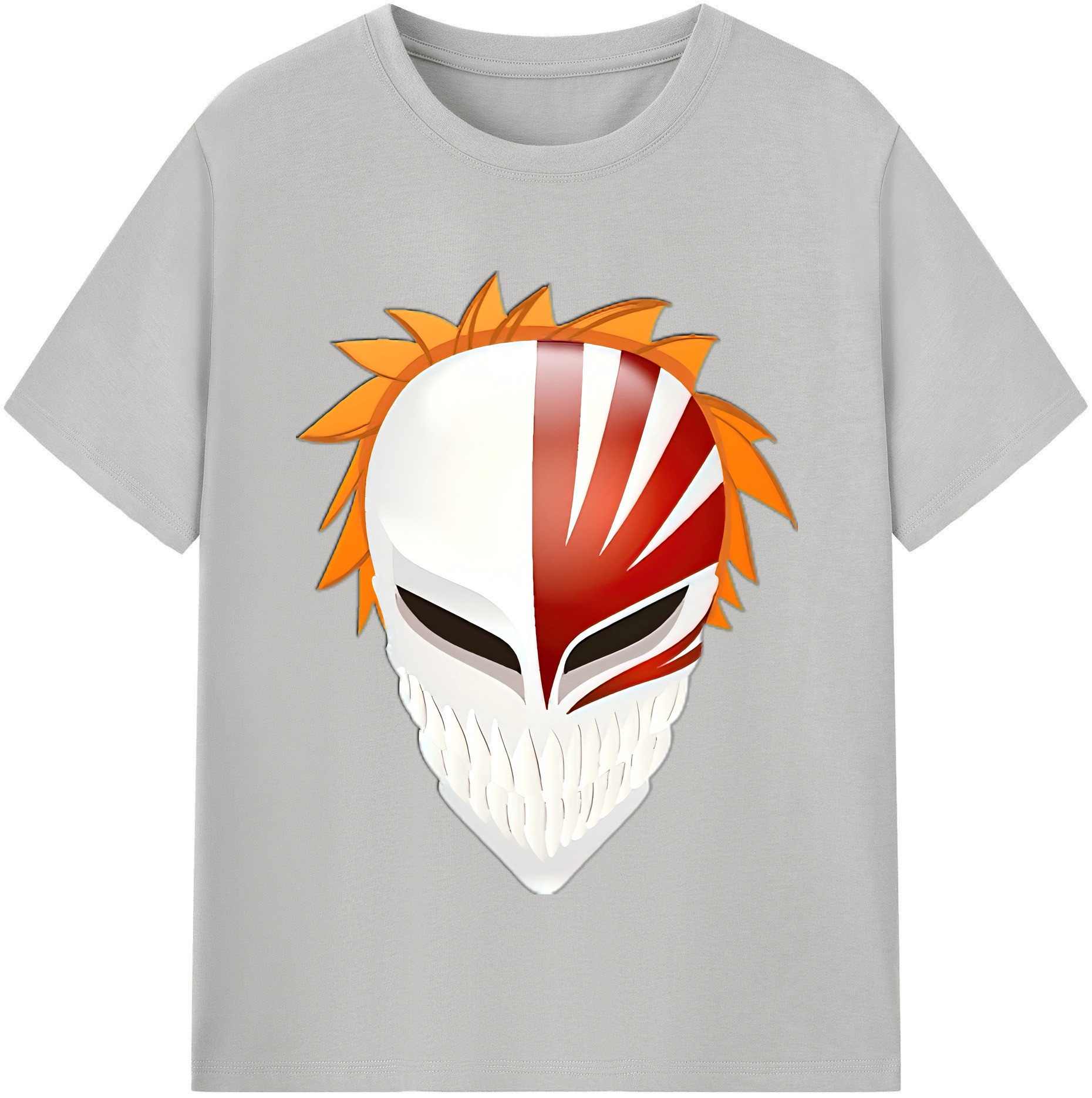 （画像用） ブリーチ 黒崎一護（くろさき いちご）BLEACH Kurosaki Ichigo 綿100％半袖Tシャツ（フロントプリント）