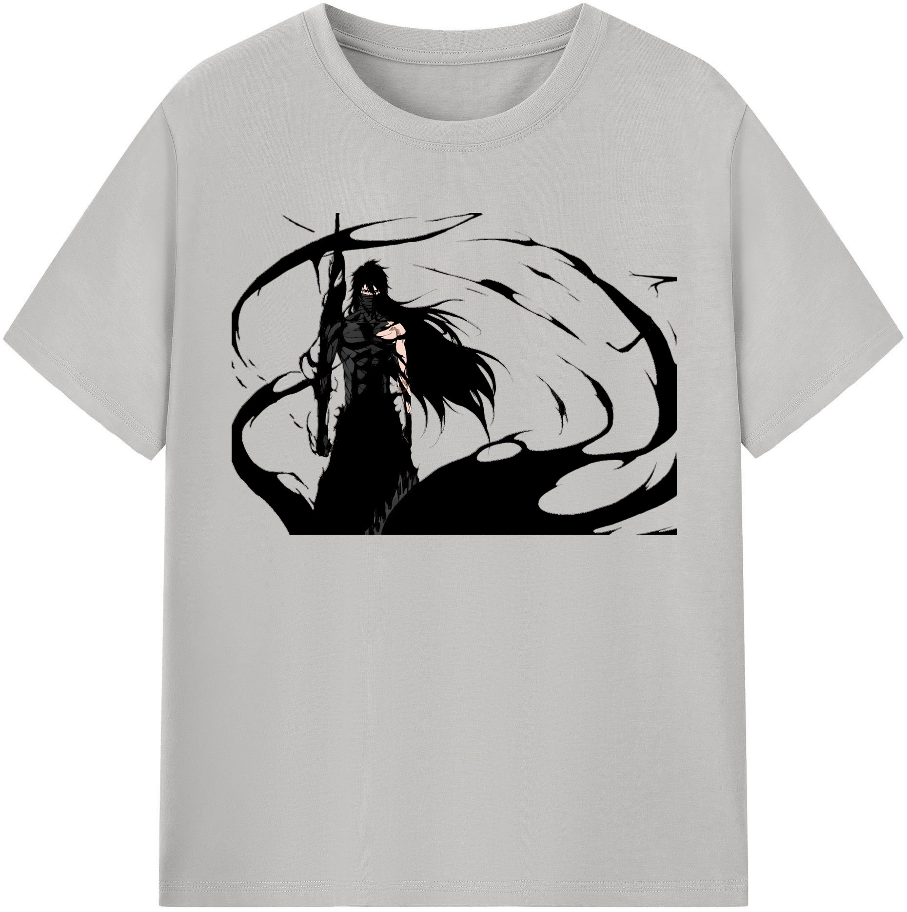 （画像用） ブリーチ 黒崎一護（くろさき いちご）BLEACH Kurosaki Ichigo 綿100％半袖Tシャツ（フロントプリント）