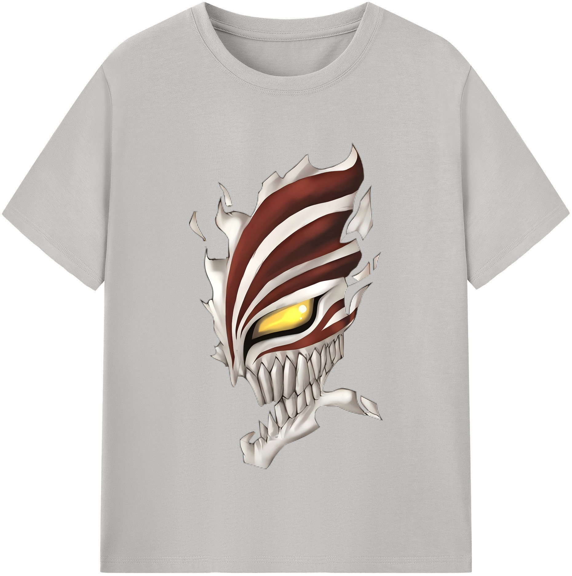 （画像用） ブリーチ 黒崎一護（くろさき いちご）BLEACH Kurosaki Ichigo 綿100％半袖Tシャツ（フロントプリント）