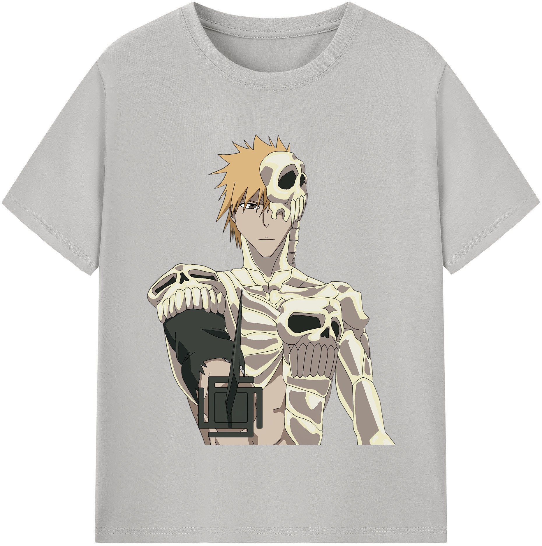 （画像用） ブリーチ 黒崎一護（くろさき いちご）BLEACH Kurosaki Ichigo 綿100％半袖Tシャツ（フロントプリント）