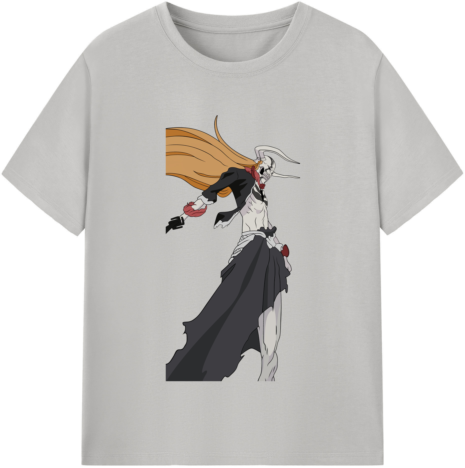 （画像用） ブリーチ 黒崎一護（くろさき いちご）BLEACH Kurosaki Ichigo 綿100％半袖Tシャツ（フロントプリント）