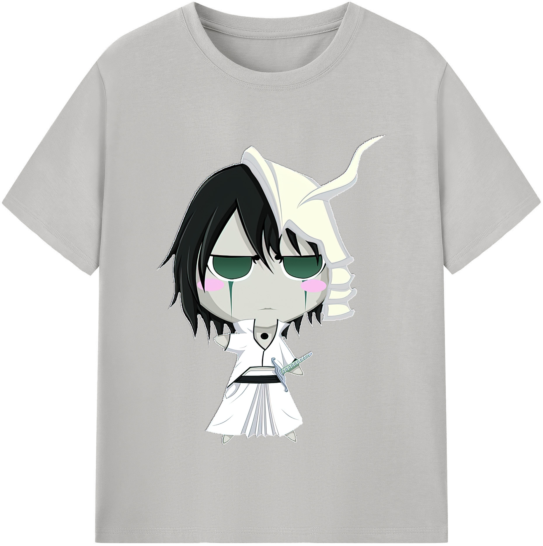 （画像用） ブリーチ ウルキオラ·シファー BLEACH Ulquiorra cifer 綿100％半袖Tシャツ（フロントプリント）