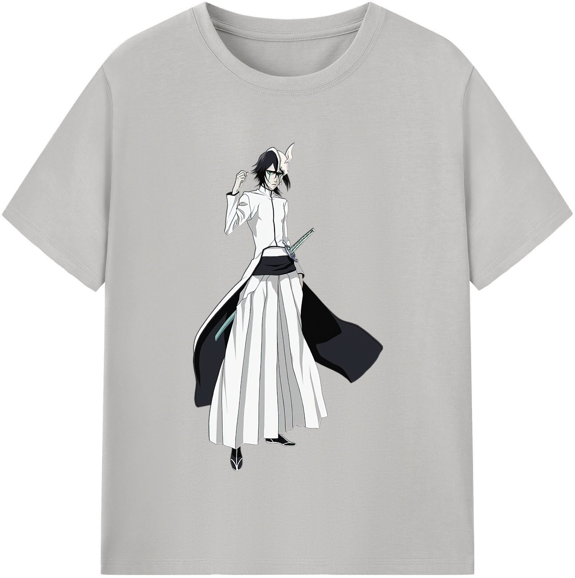 （画像用） ブリーチ ウルキオラ·シファー BLEACH Ulquiorra cifer 綿100％半袖Tシャツ（フロントプリント）