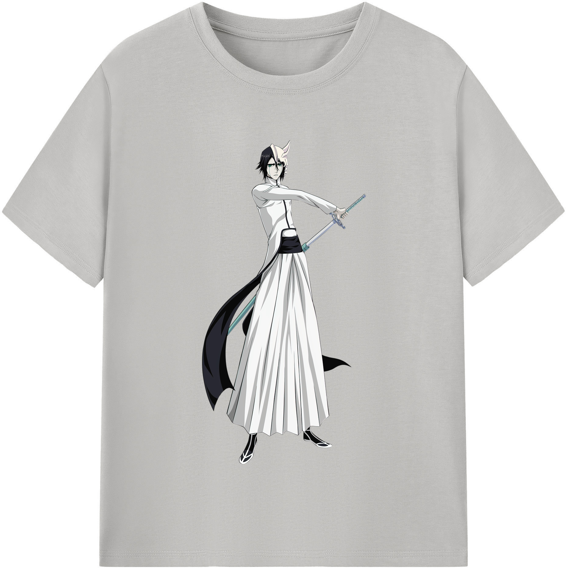 （画像用） ブリーチ ウルキオラ·シファー BLEACH Ulquiorra cifer 綿100％半袖Tシャツ（フロントプリント）