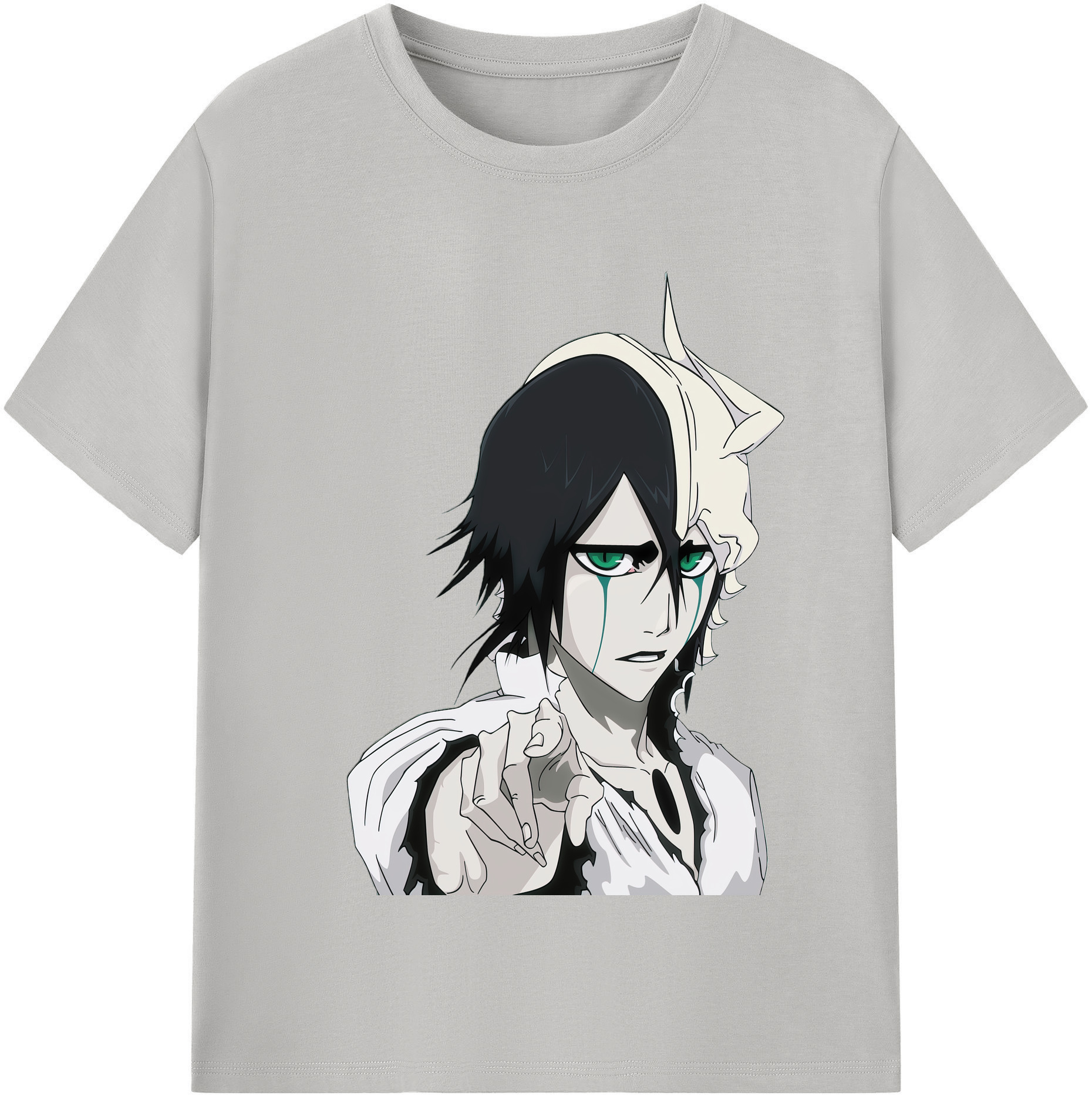 （画像用） ブリーチ ウルキオラ·シファー BLEACH Ulquiorra cifer 綿100％半袖Tシャツ（フロントプリント）