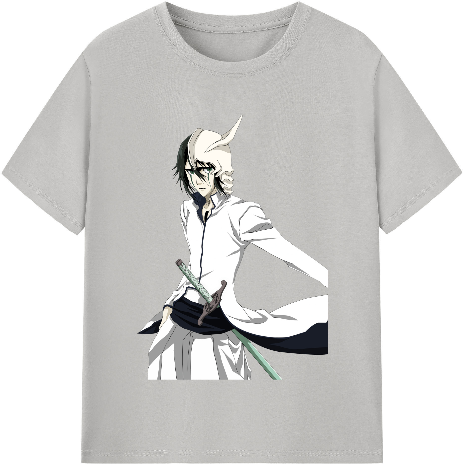 （画像用） ブリーチ ウルキオラ·シファー BLEACH Ulquiorra cifer 綿100％半袖Tシャツ（フロントプリント）