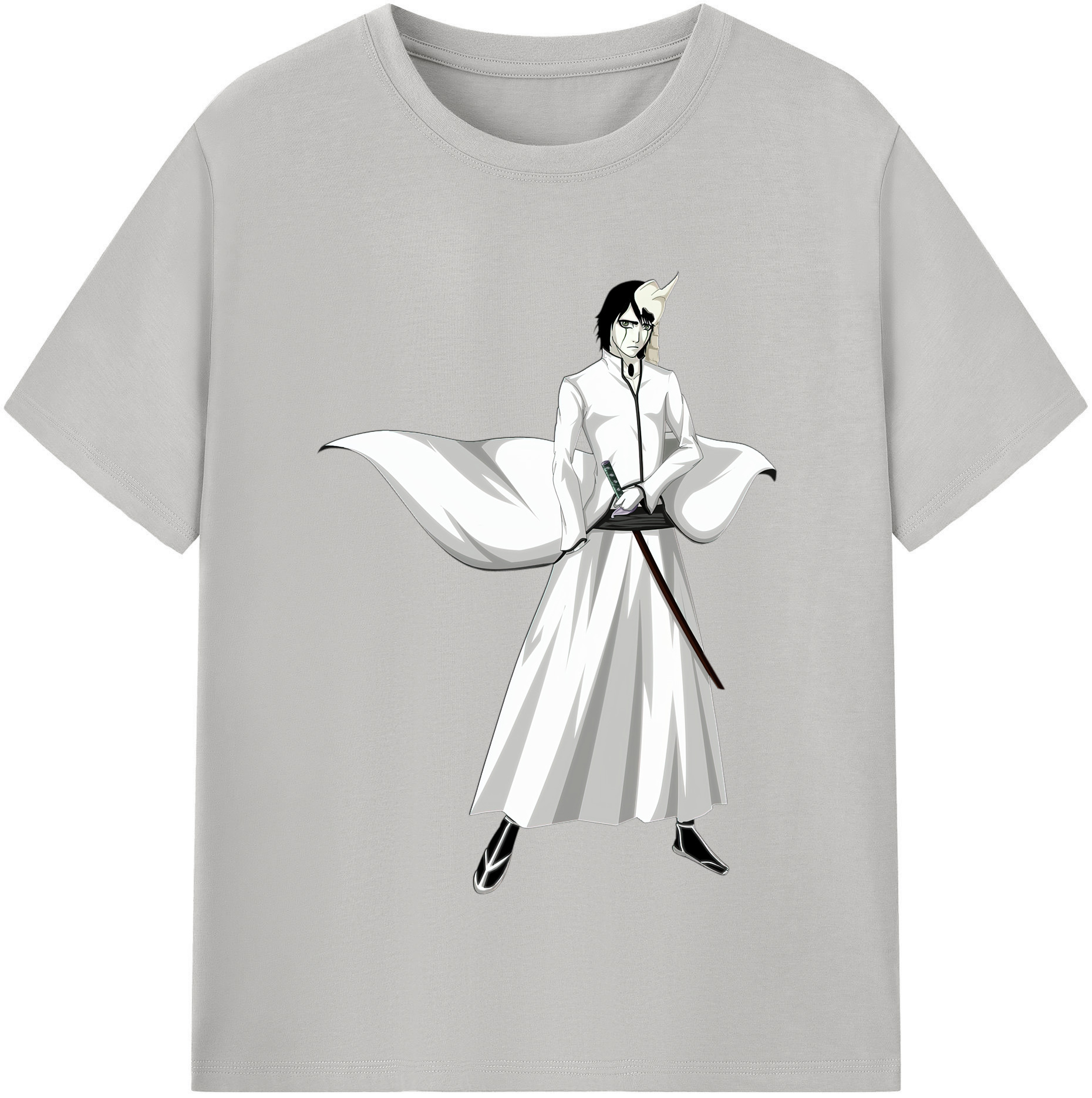 （画像用） ブリーチ ウルキオラ·シファー BLEACH Ulquiorra cifer 綿100％半袖Tシャツ（フロントプリント）