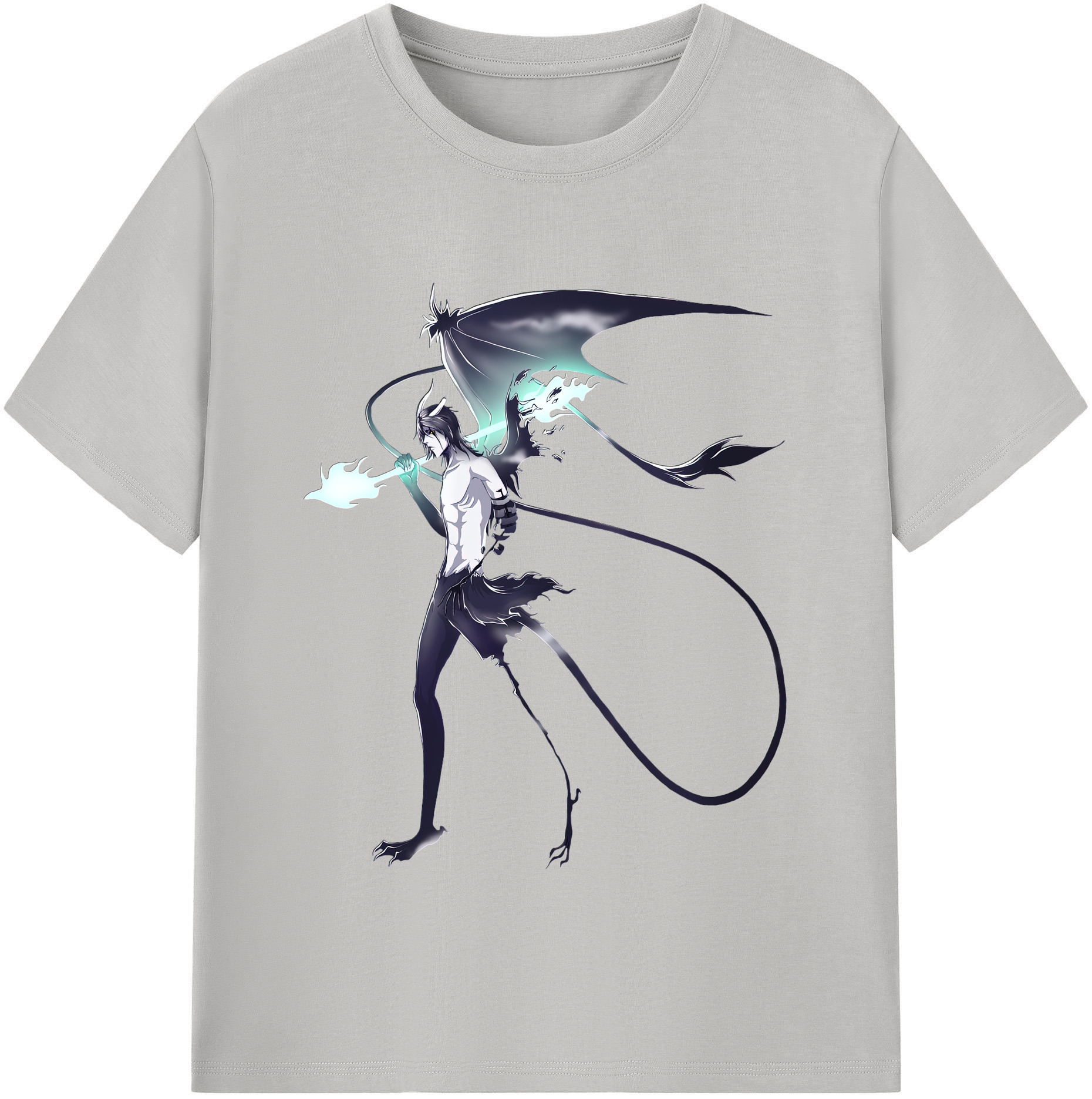 （画像用） ブリーチ ウルキオラ·シファー BLEACH Ulquiorra cifer 綿100％半袖Tシャツ（フロントプリント）