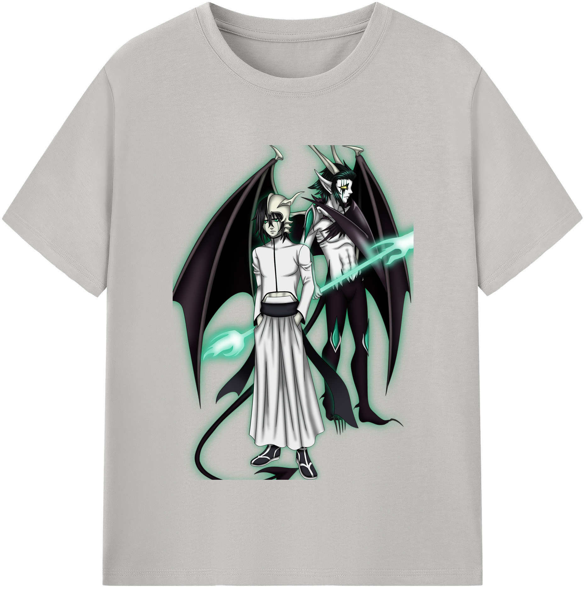 （画像用） ブリーチ ウルキオラ·シファー BLEACH Ulquiorra cifer 綿100％半袖Tシャツ（フロントプリント）