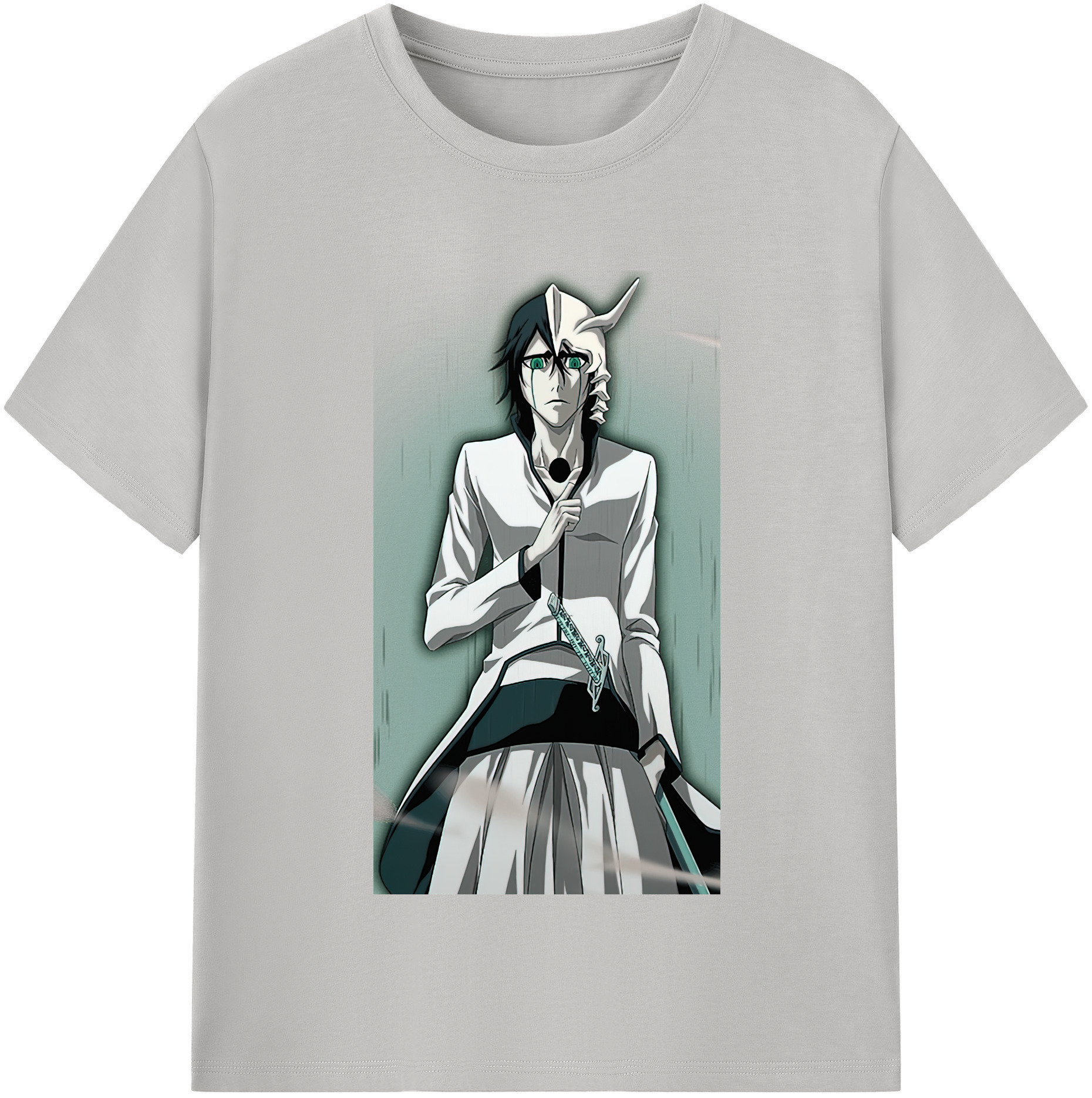 （画像用） ブリーチ ウルキオラ·シファー BLEACH Ulquiorra cifer 綿100％半袖Tシャツ（フロントプリント）