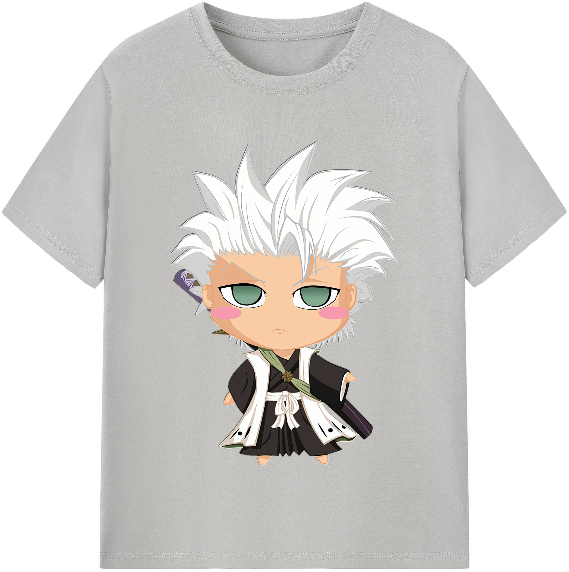 （画像用） ブリーチ 日番谷冬獅郎（ひつがや とうしろう） BLEACH Hitsugaya Toushirou 綿100％半袖Tシャツ（フロントプリント）