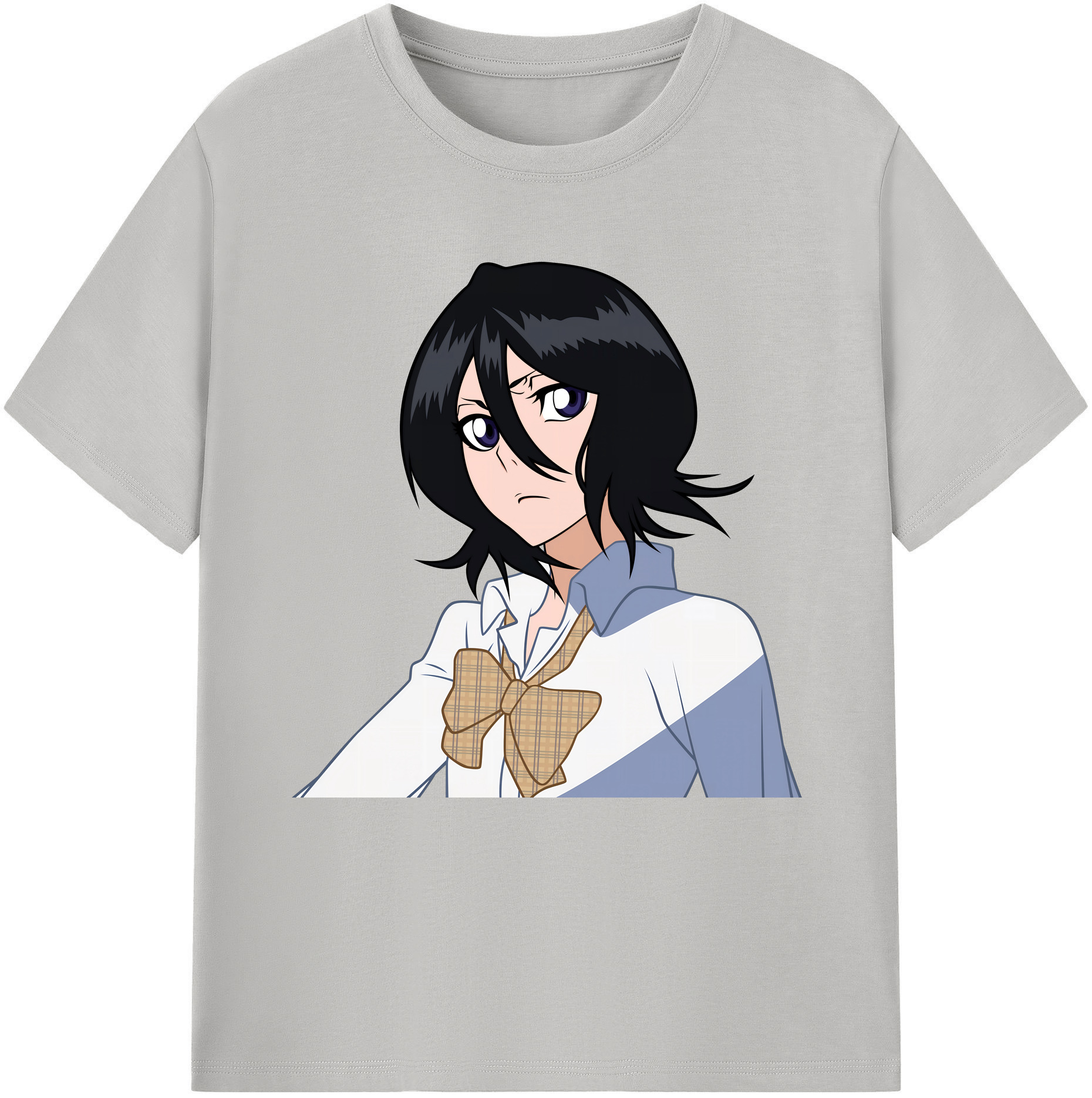（画像用） ブリーチ 朽木ルキア BLEACH Kuchiki Rukia 綿100％半袖Tシャツ（フロントプリント）