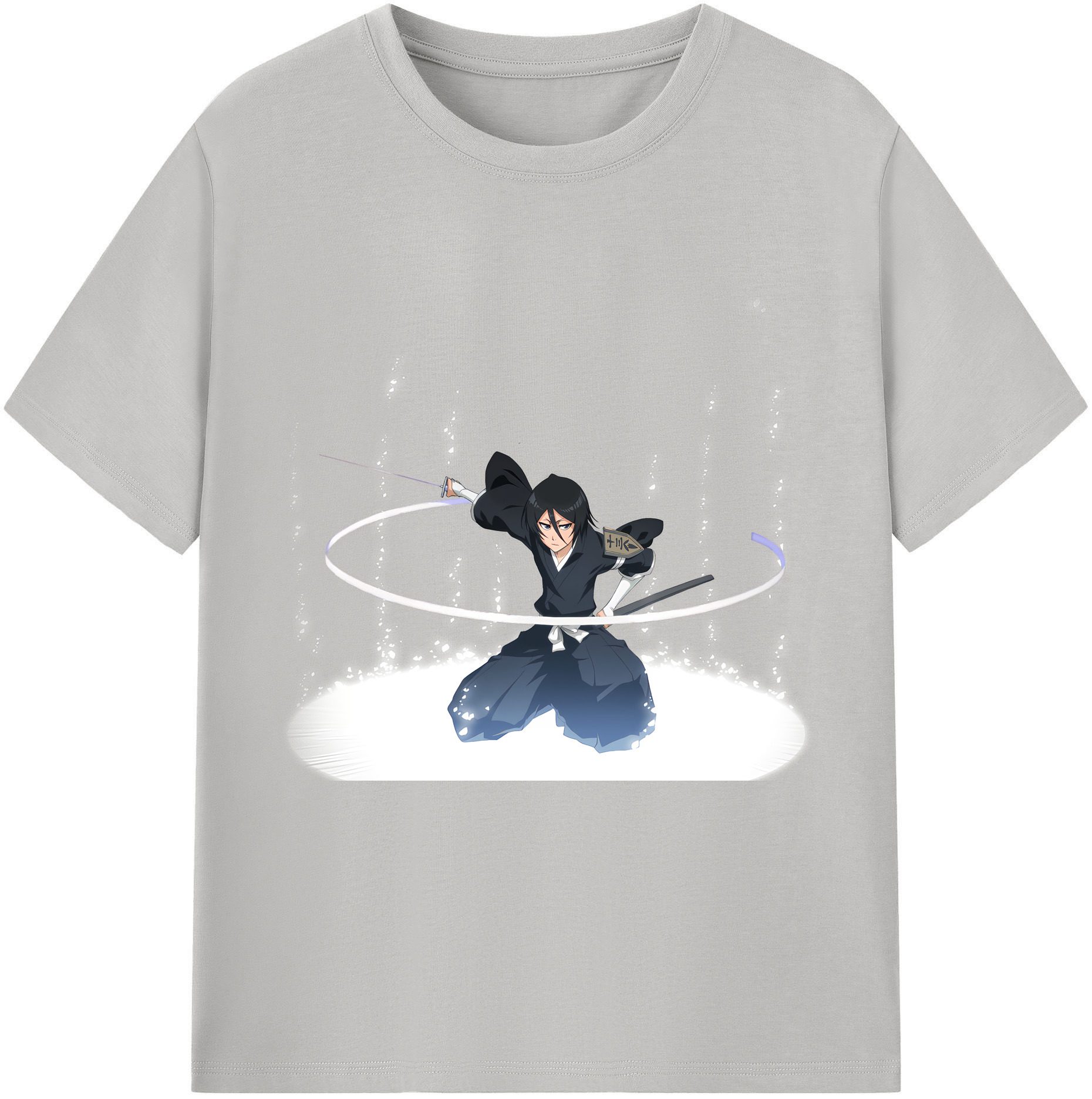 （画像用） ブリーチ 朽木ルキア BLEACH Kuchiki Rukia 綿100％半袖Tシャツ（フロントプリント）