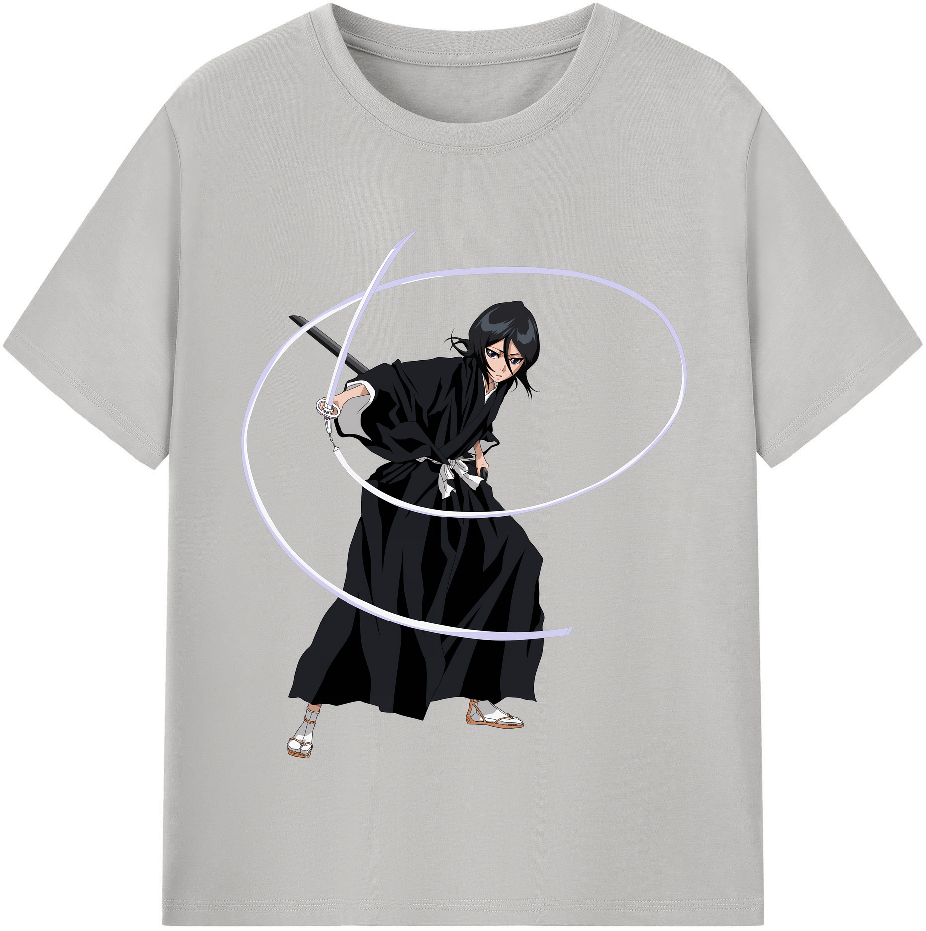（画像用） ブリーチ 朽木ルキア BLEACH Kuchiki Rukia 綿100％半袖Tシャツ（フロントプリント）